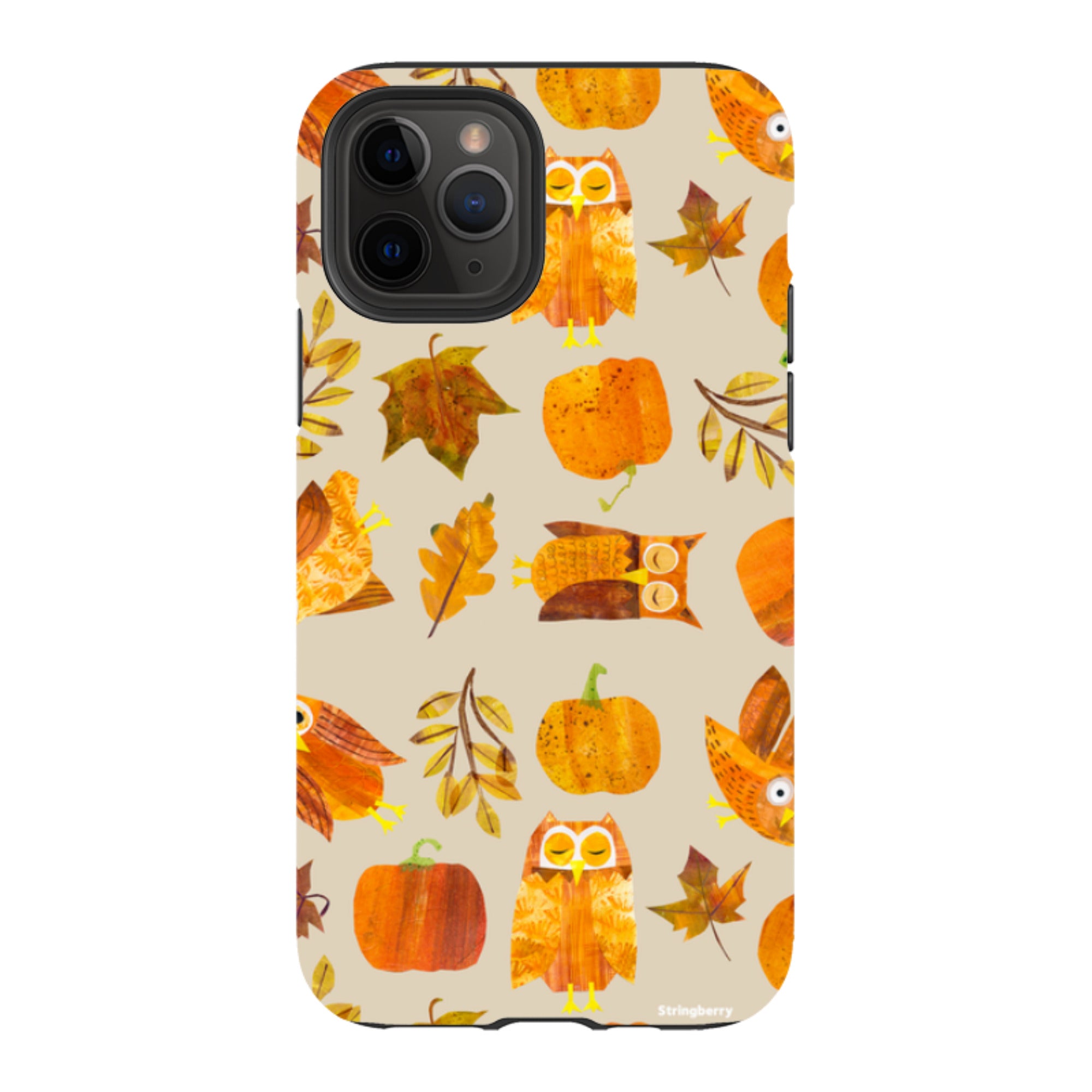 iPhone Tough Case - Pumpkins and Owls By Tracey English