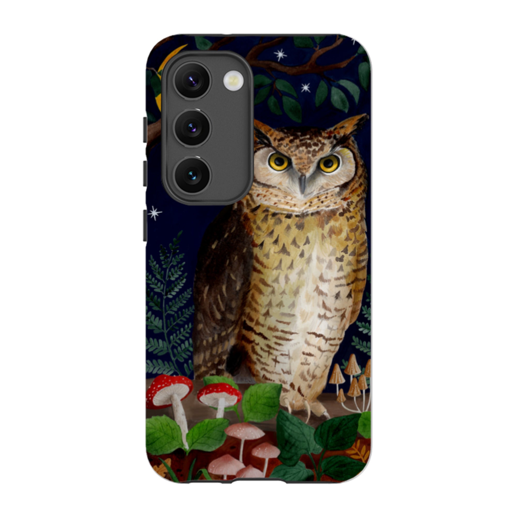 Samsung Tough Case - Mushroom Owl By Bex Parkin
