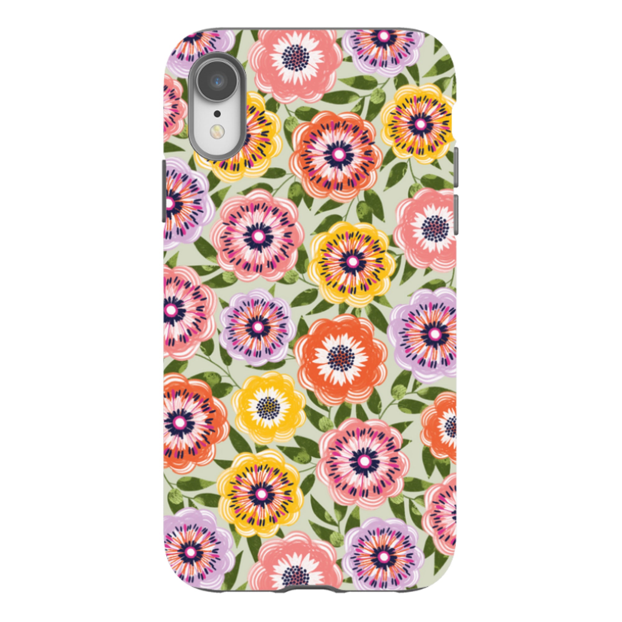 iPhone Tough Case - Bright Blooms II By Ali Brookes