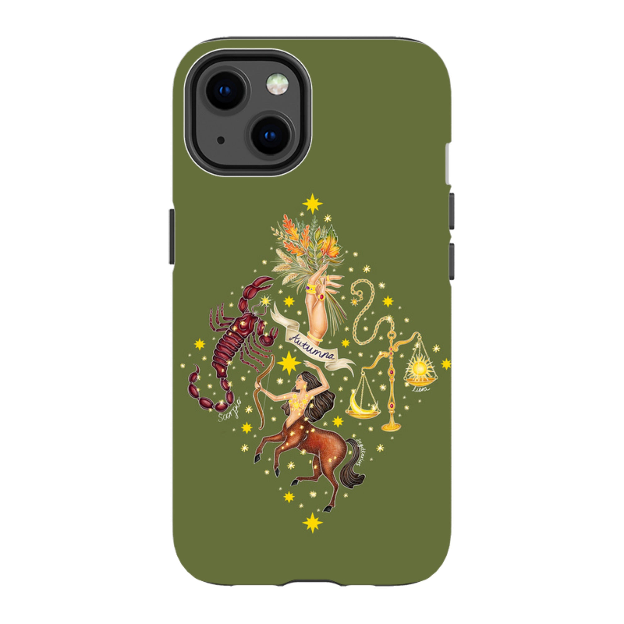 iPhone Tough Case - Autumn Zodiac By Catherine Rowe