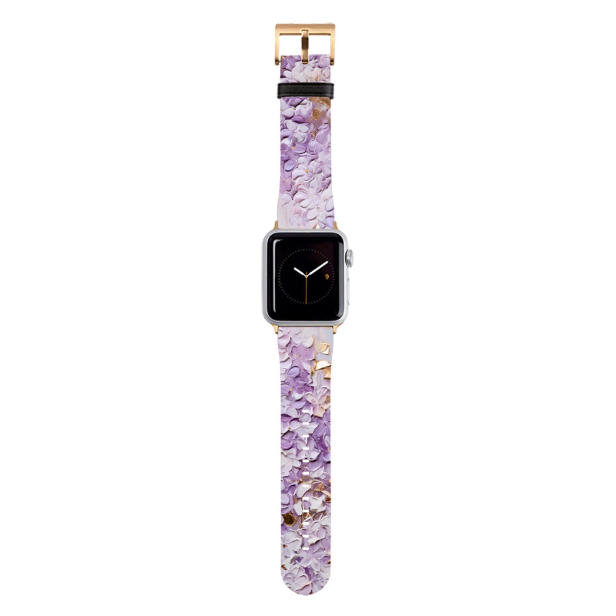 Purple Floral Apple Watch Strap
