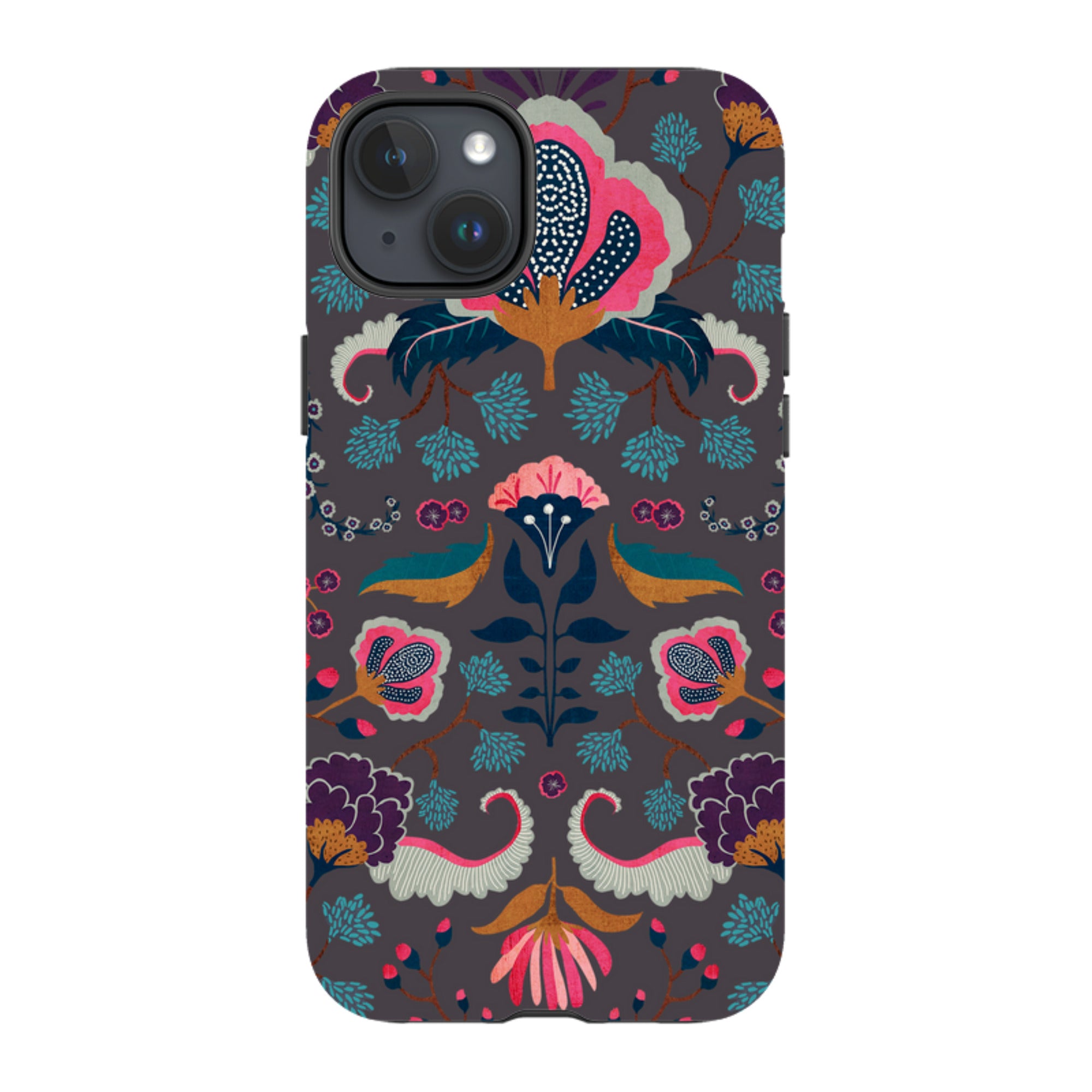 iPhone Tough Case - Folk Floral II By Katherine Quinn