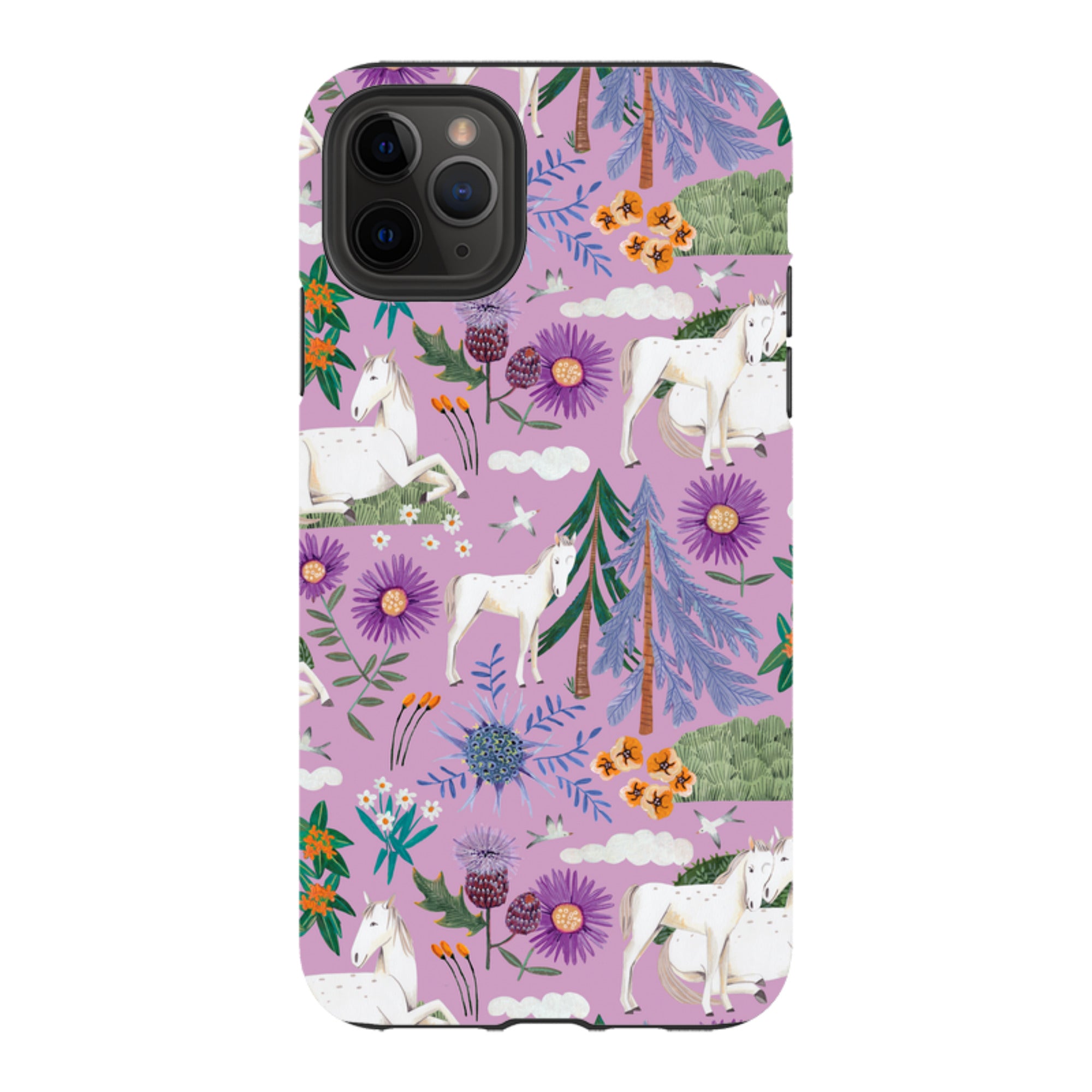 iPhone Tough Case - Horse Pattern II By Caroline Bonne Muller