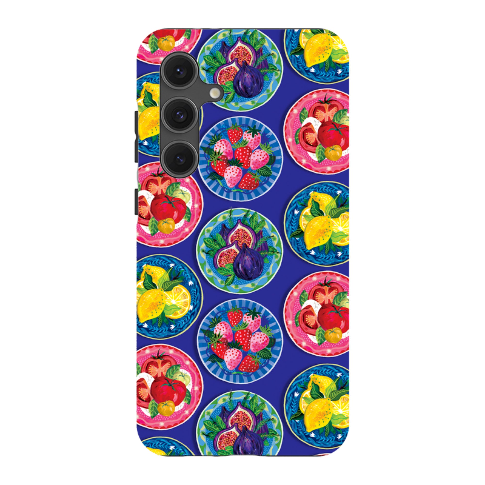 Samsung Tough  Case - Summer Plates Blue By Emma Frances Grant