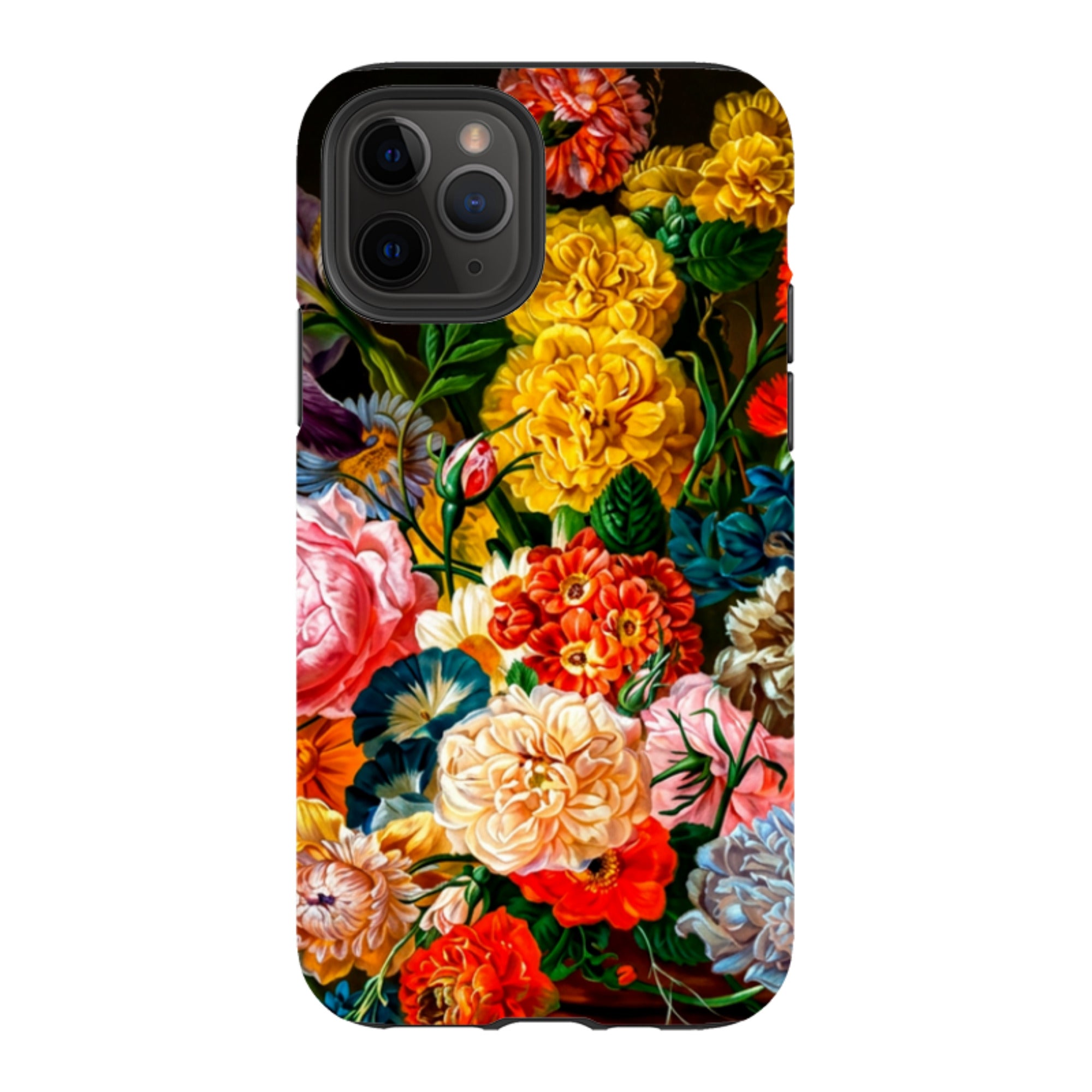 iPhone Tough Case - Vintage Peony & Iris