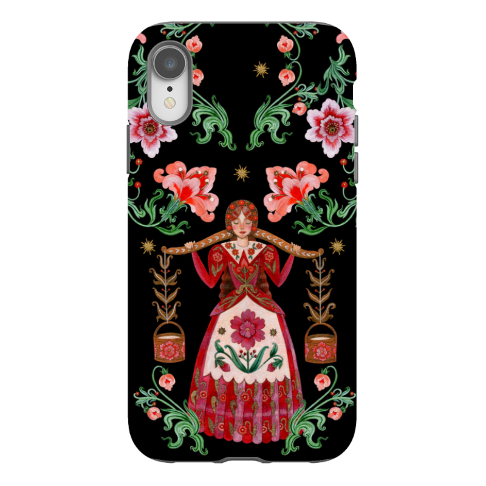 iPhone Tough  Case - Eight Maids A Milking By Maria Matos