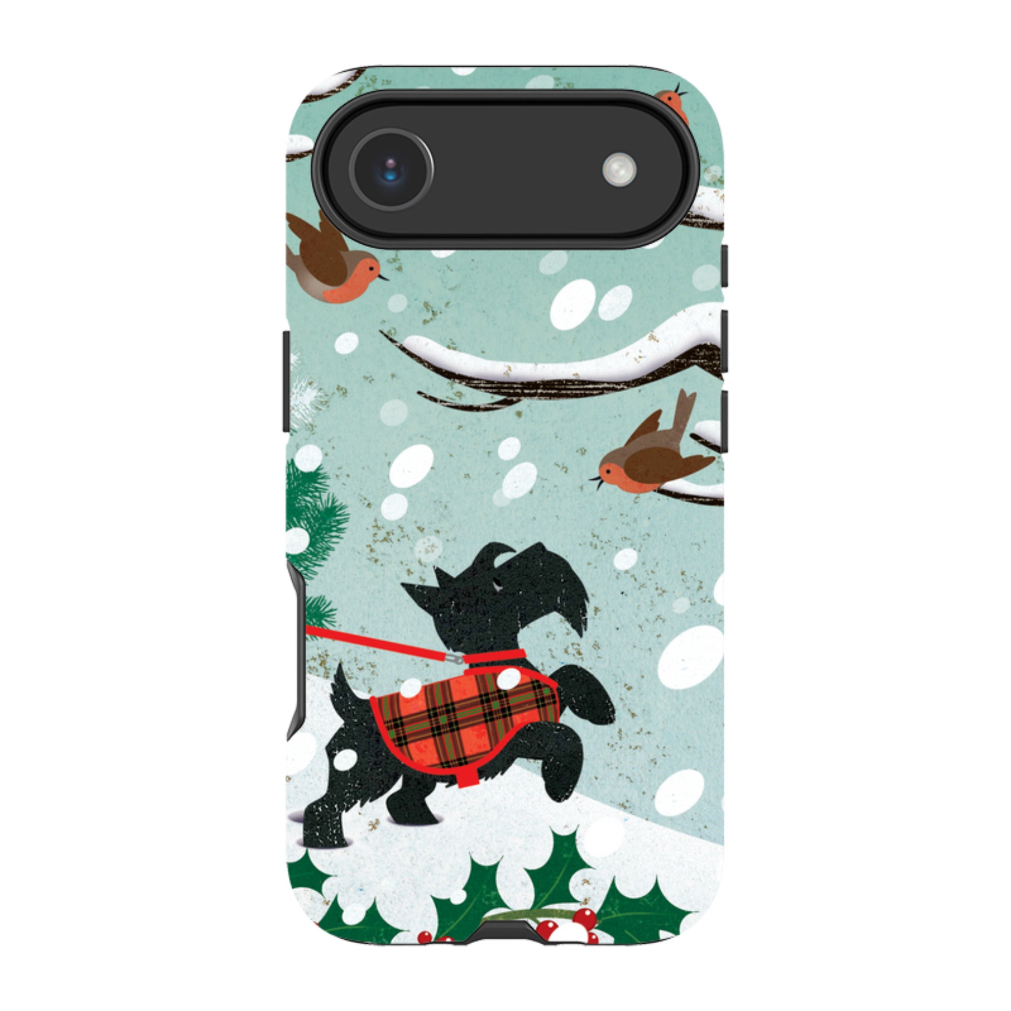 iPhone MagSafe Tough Case -  Scottie In Snow By Liane Payne