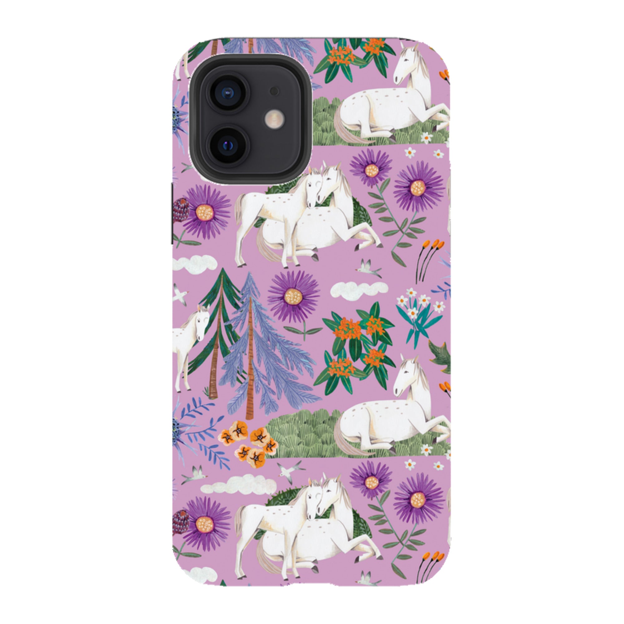 iPhone Tough Case - Horse Pattern By Caroline Bonne Muller