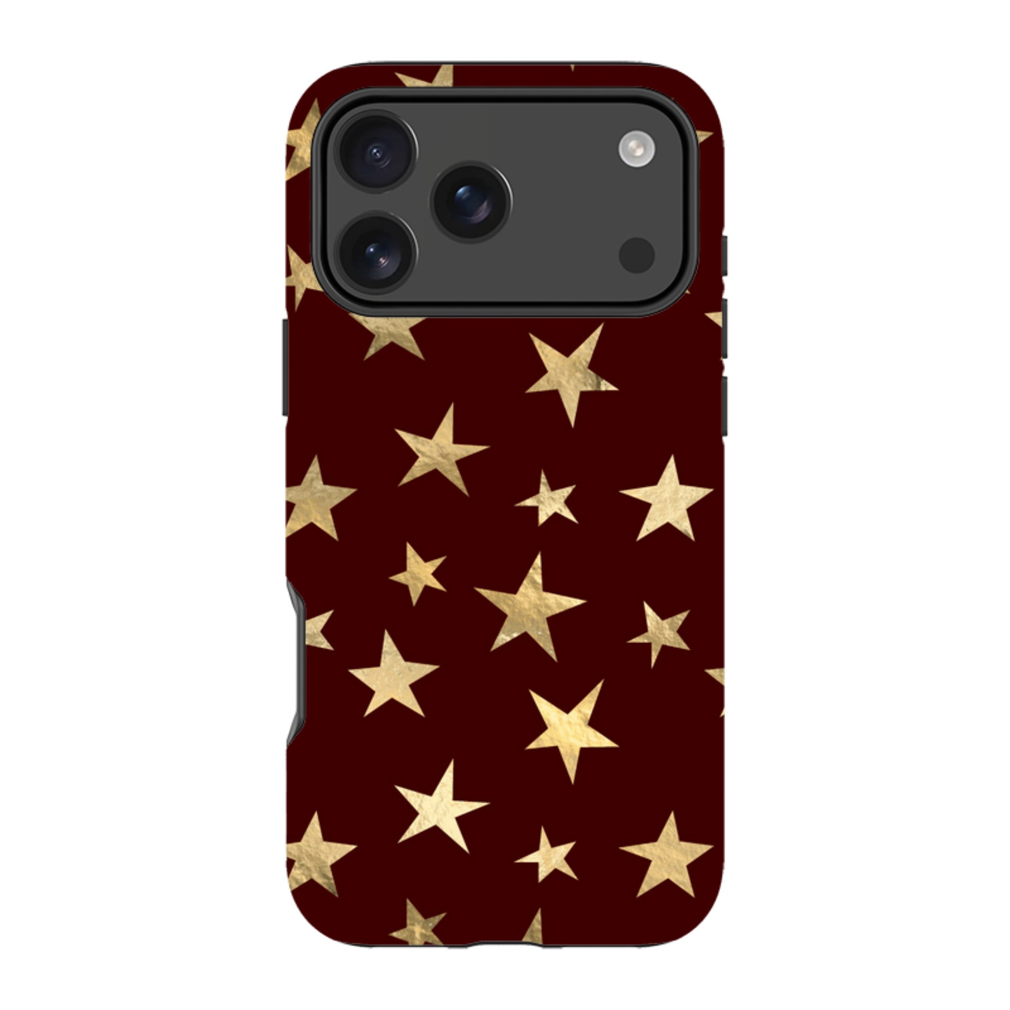iPhone Tough Case - Brown and Gold Stars