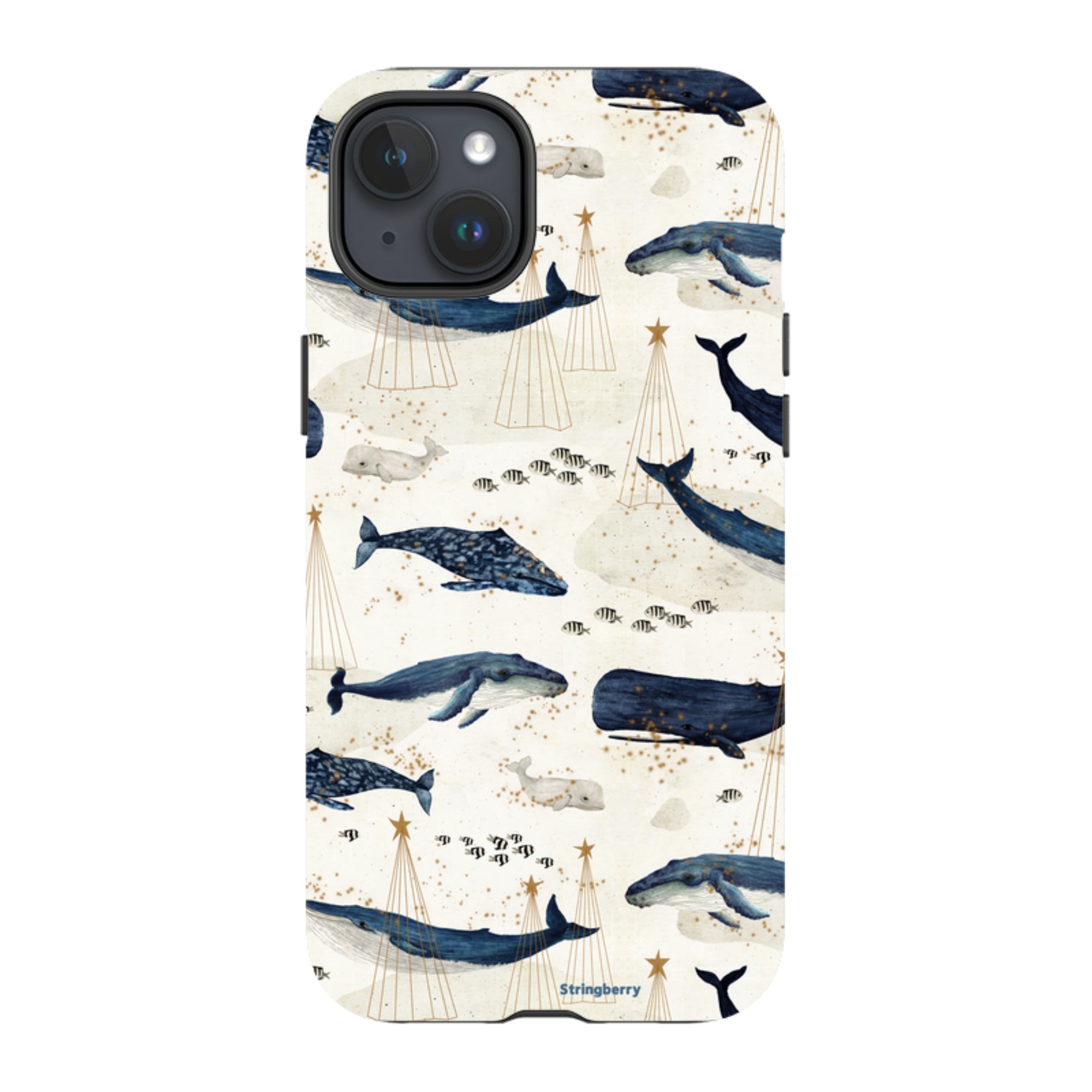 iPhone MagSafe Tough Case - Christmas Whale III By Katherine Quinn