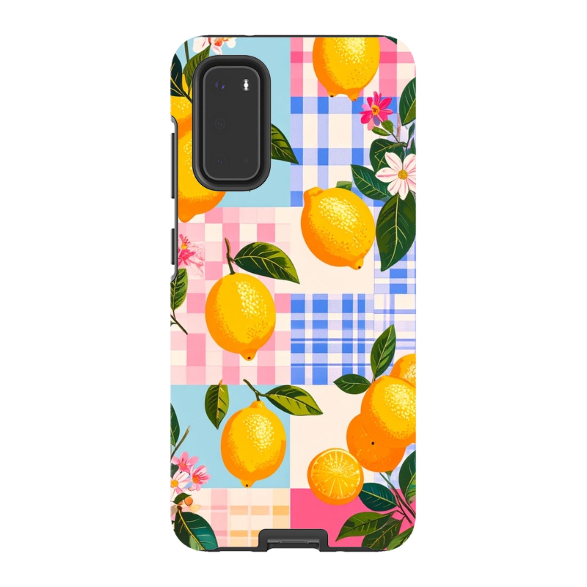 Samsung Tough Case - Lemons and Checks