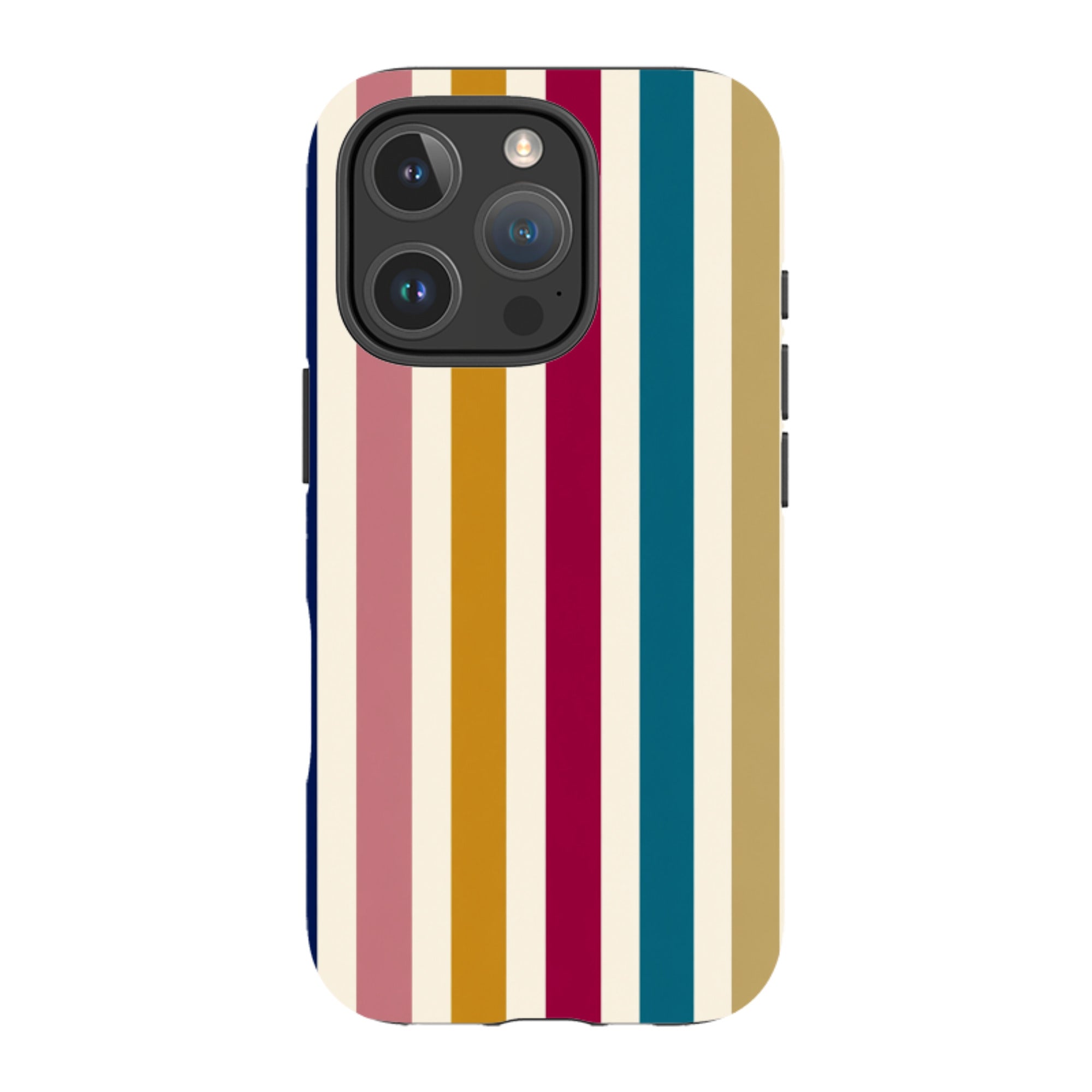 iPhone Tough Case - Mustard Gold Stripe