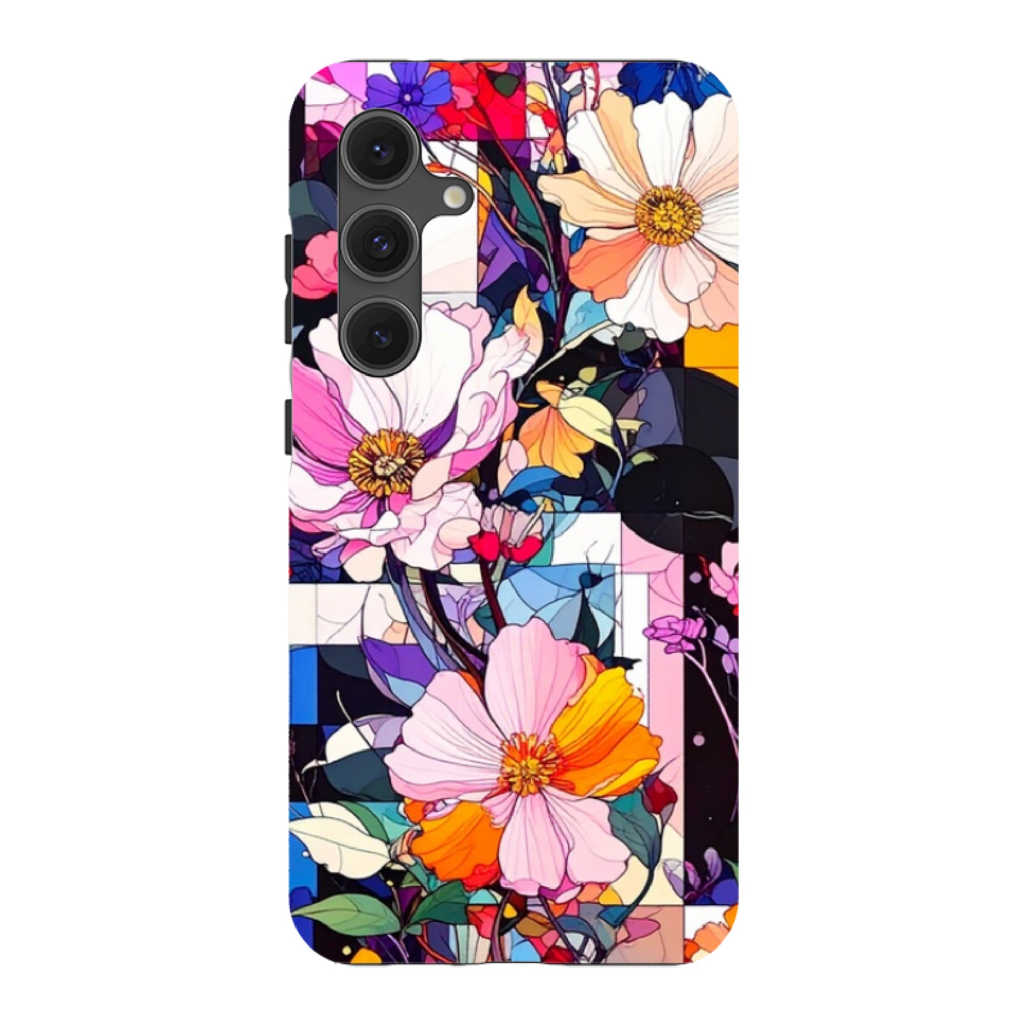 Samsung Tough Case - Block Floral