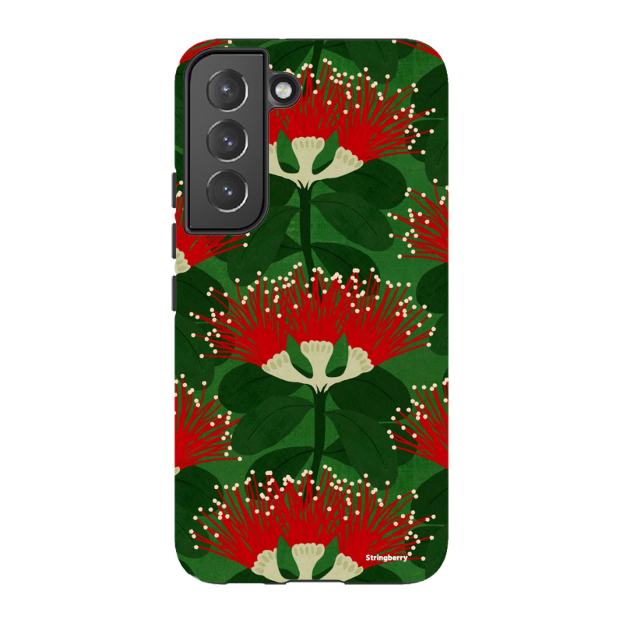 Samsung Tough Case - Pohutukawa Green And Red By Katherine Quinn