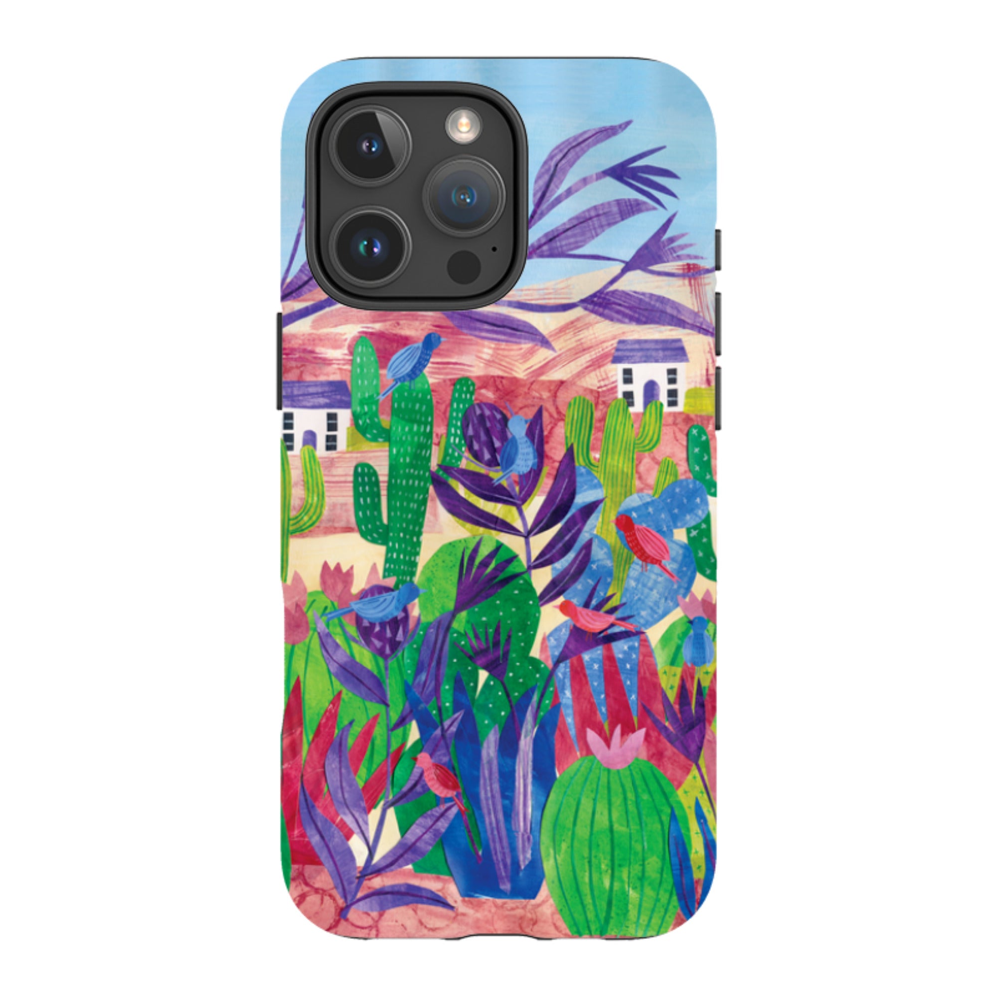 iPhone Tough Case - Desert Cactus By Tracey English