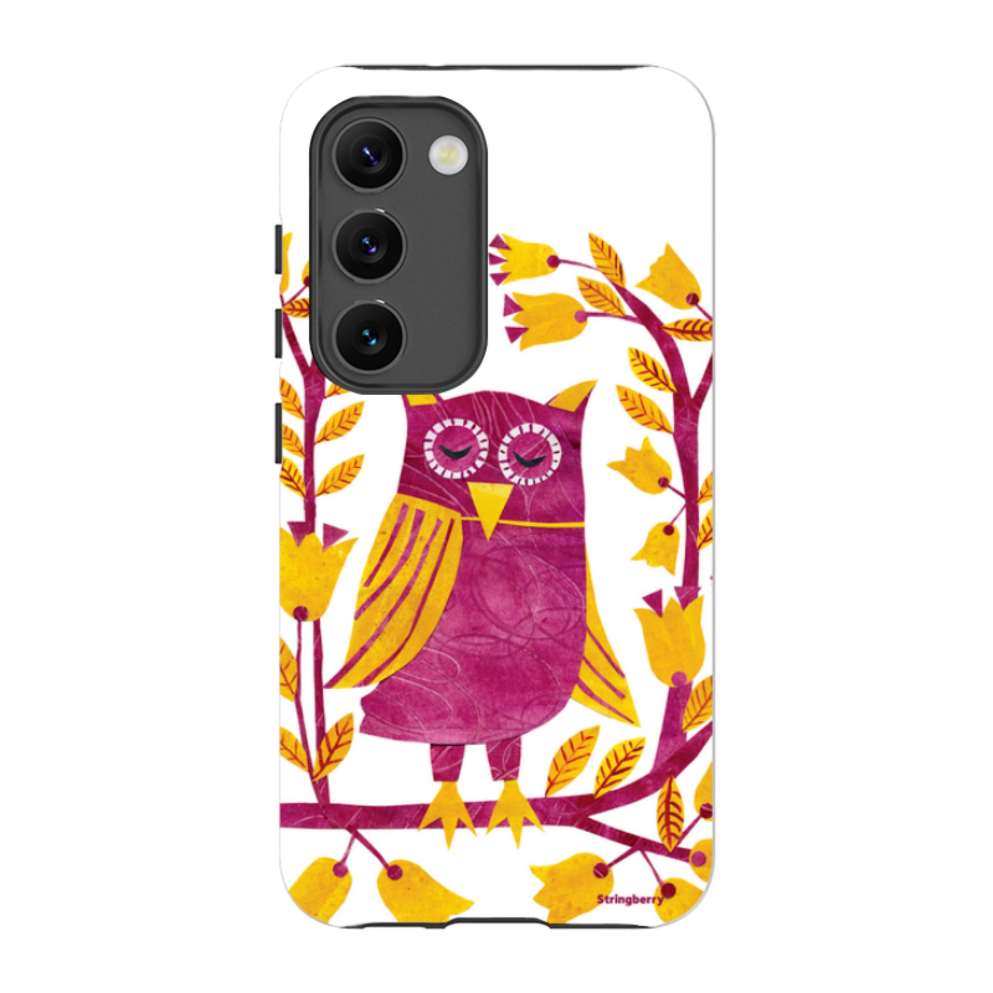 Samsung Tough Case - Folk Owl By Tracey English