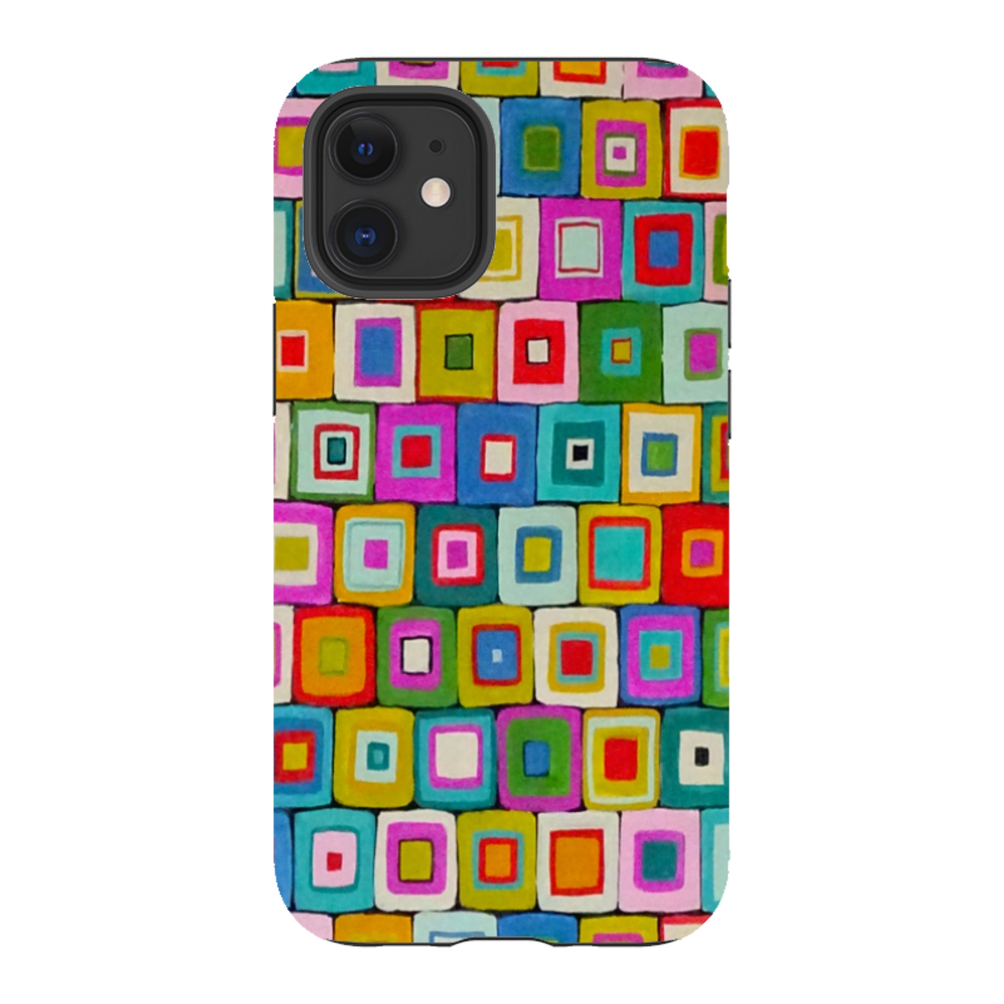 iPhone Tough Case - Atelier Blanket Squares Bright By Sarah Campbell