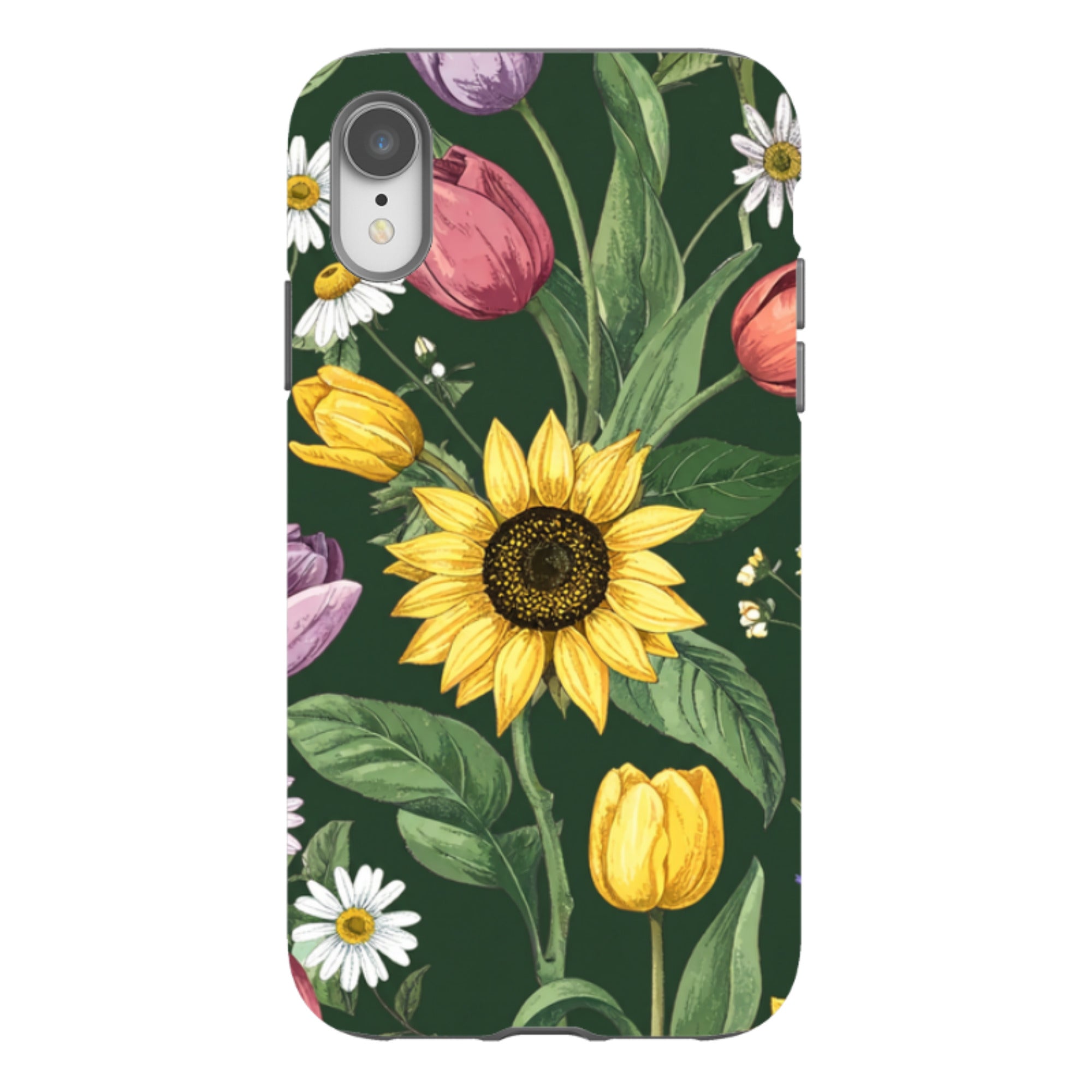 iPhone Case - Green Sunflowers