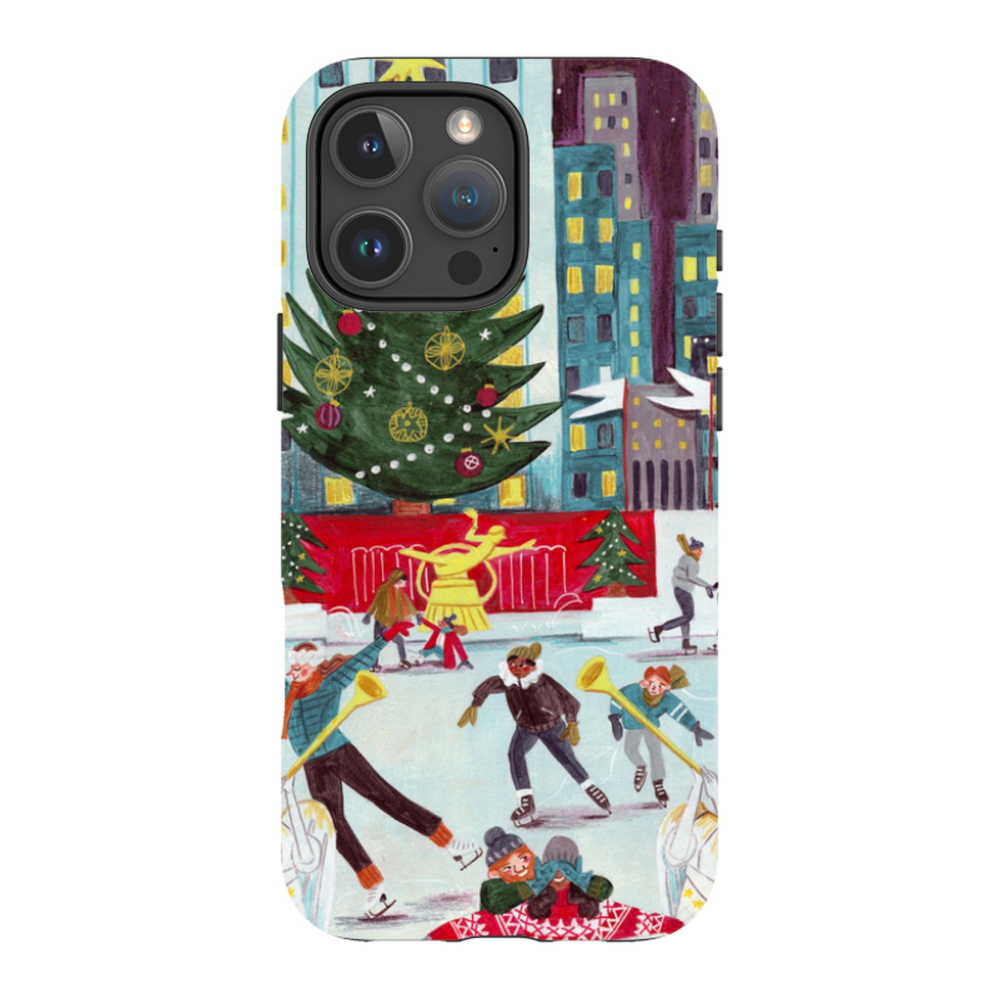 iPhone Tough Case - Xmas In New York By Caroline Bonne Muller