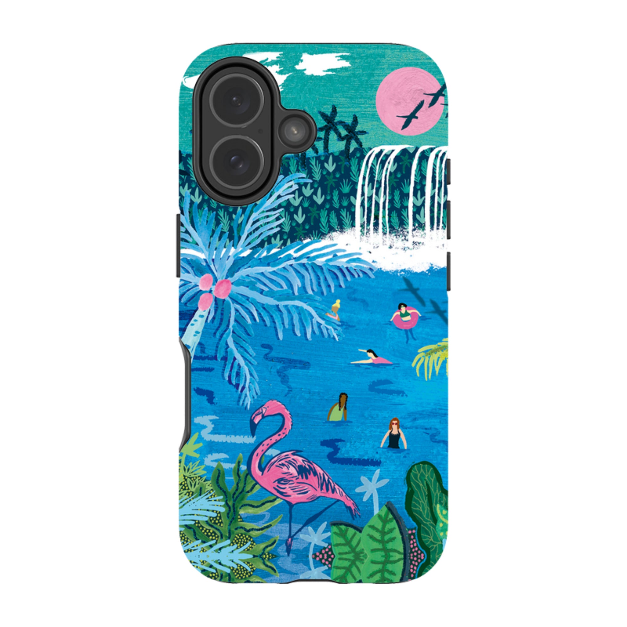 iPhone Tough Case - Palm Pool By Emma Frances Grant