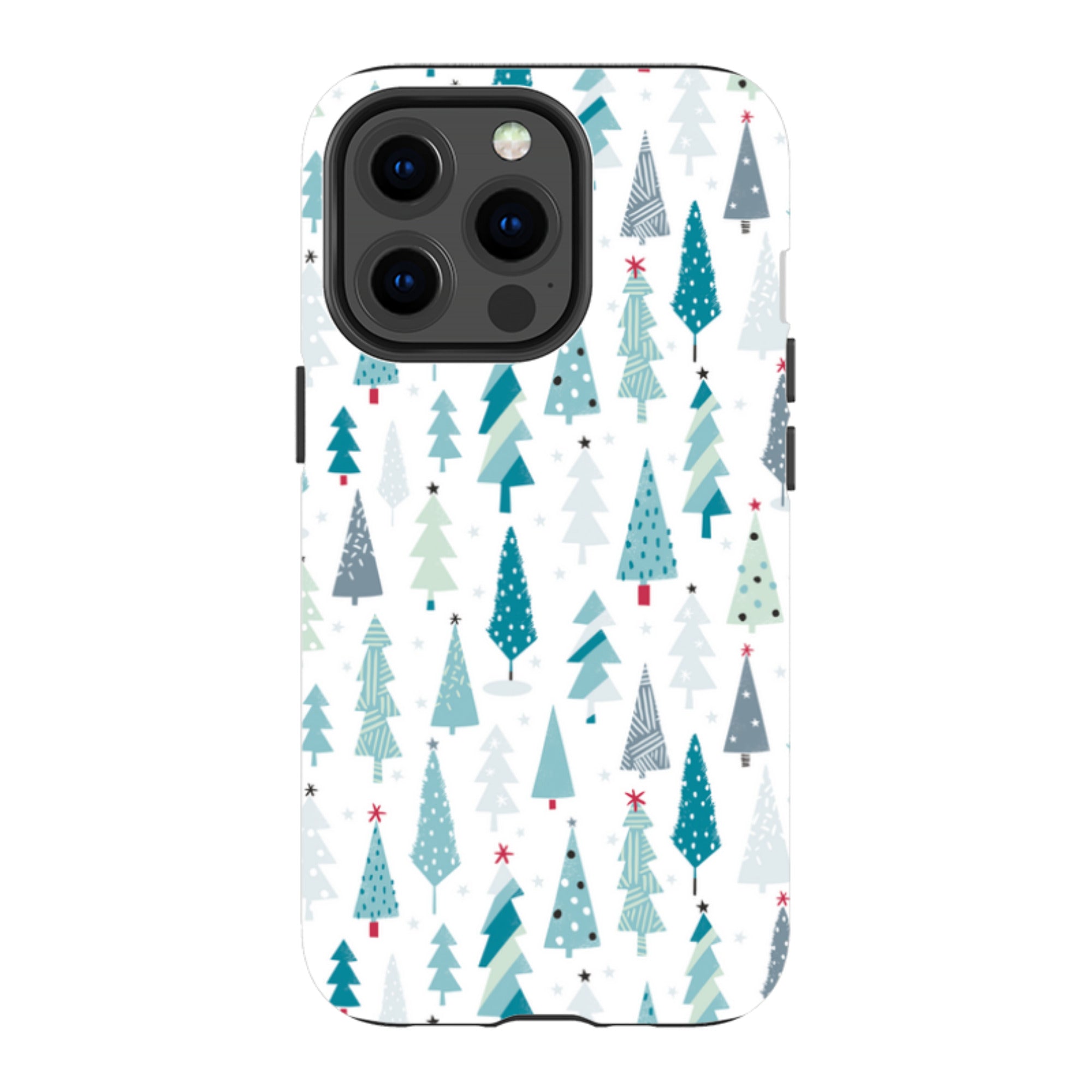 iPhone MagSafe Tough Case - Little Xmas Trees By Ali Brookes