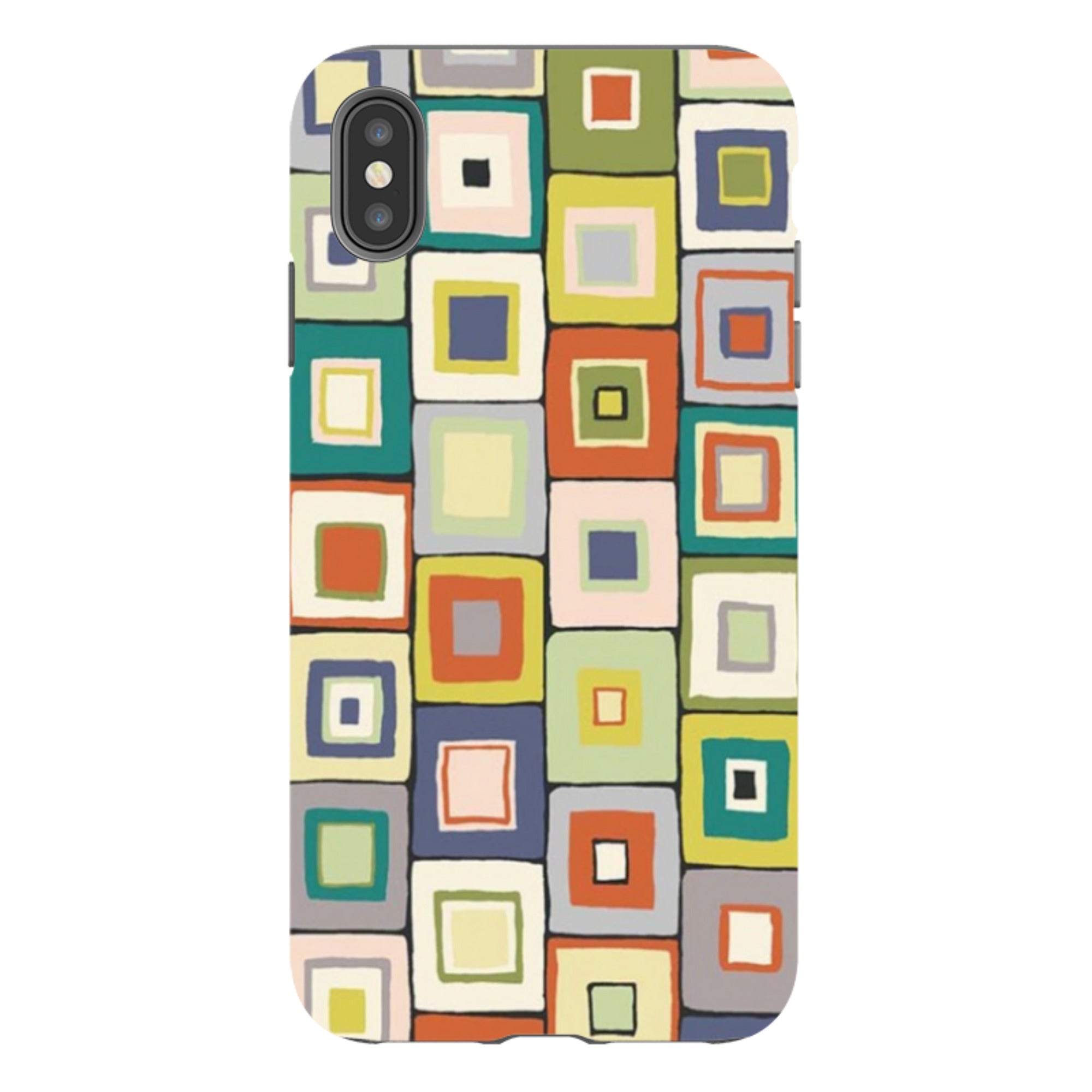 iPhone Tough Case - Atelier Blanket Squares Urbane By Sarah Campbell