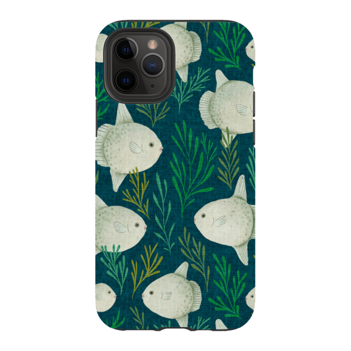 iPhone Tough Case - Sunfish blue By Katherine Quinn
