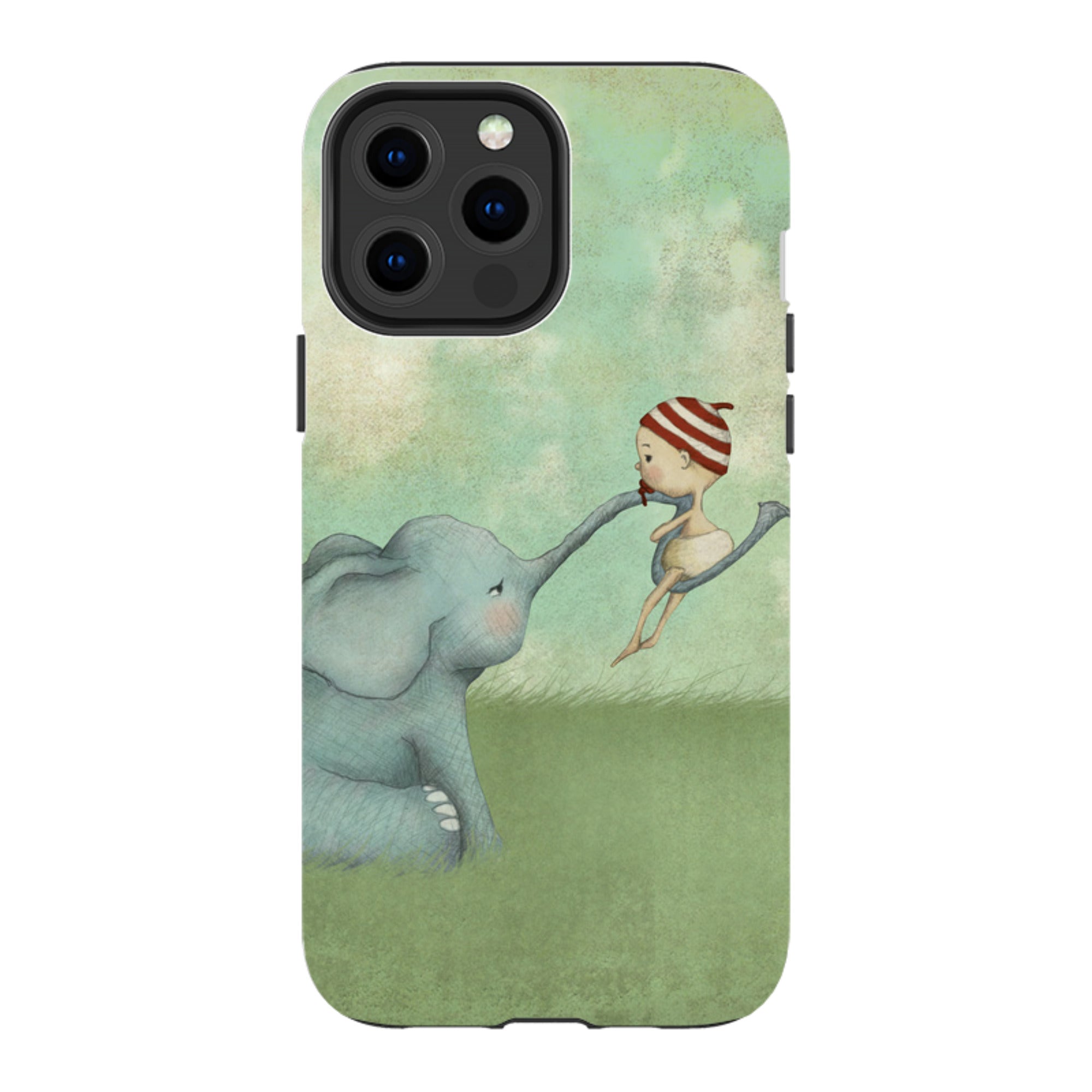 iPhone Tough Case - Elephant Baby By Maja Lindberg