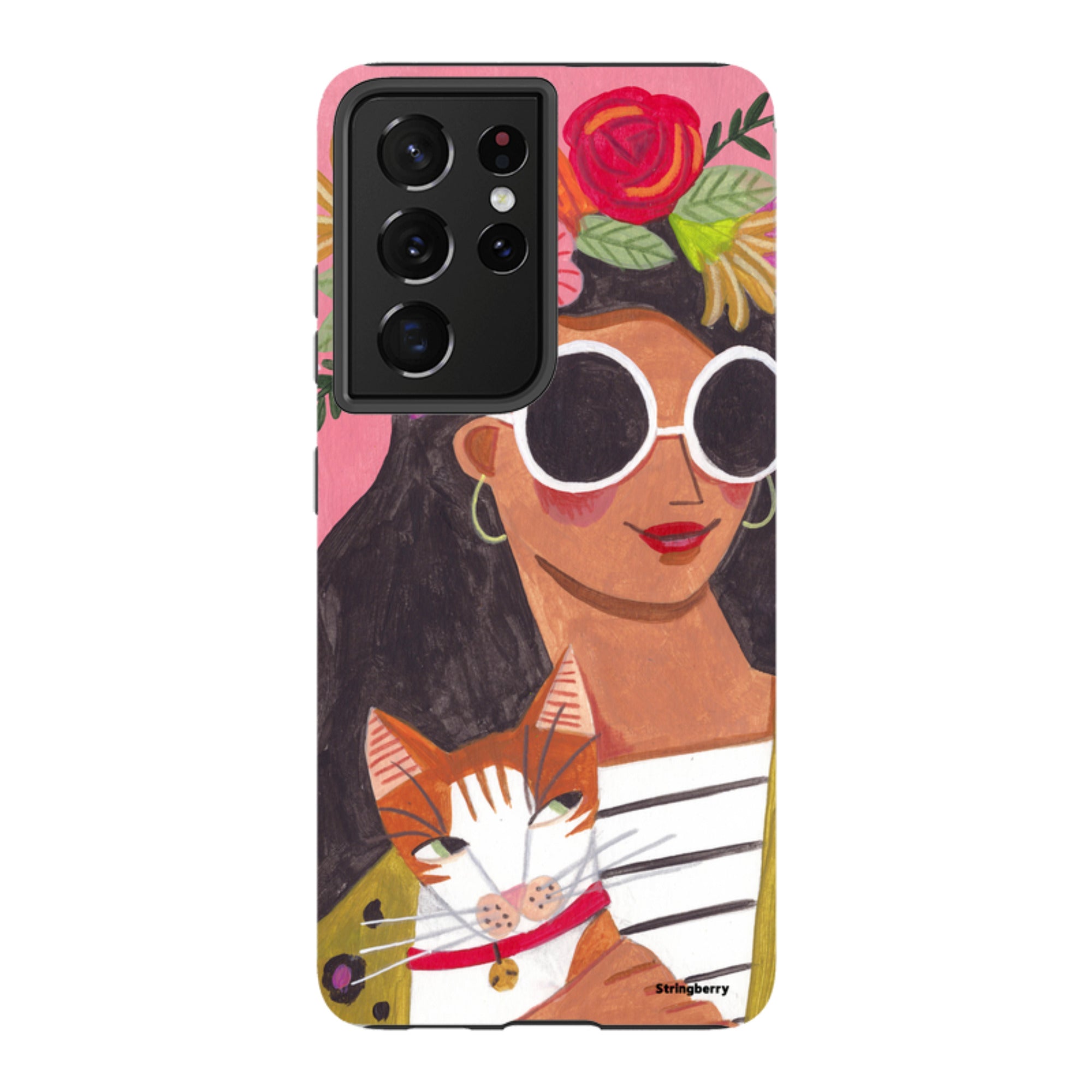 Samsung Tough Case - Woman & Cat By Caroline Bonne Muller