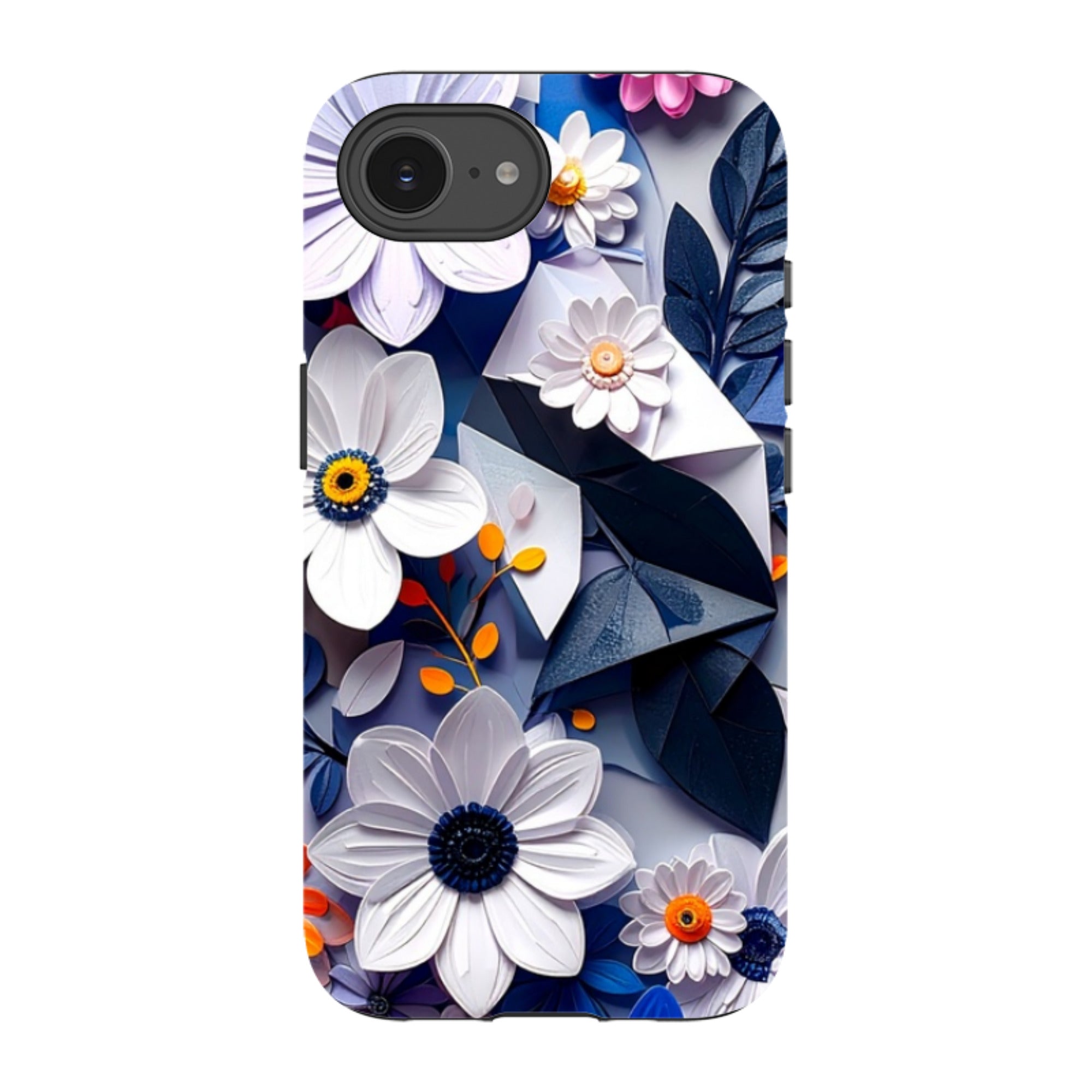 iPhone Tough Case - Summer Blue Florals