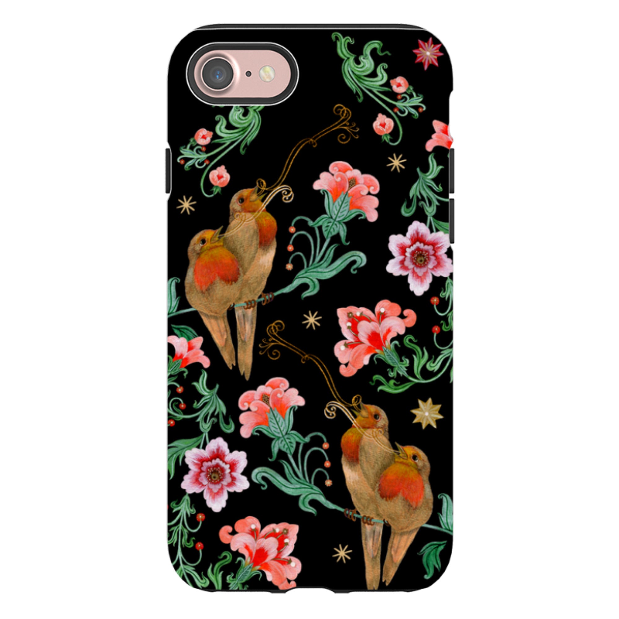 iPhone Tough  Case - Four Calling Birds By Maria Matos