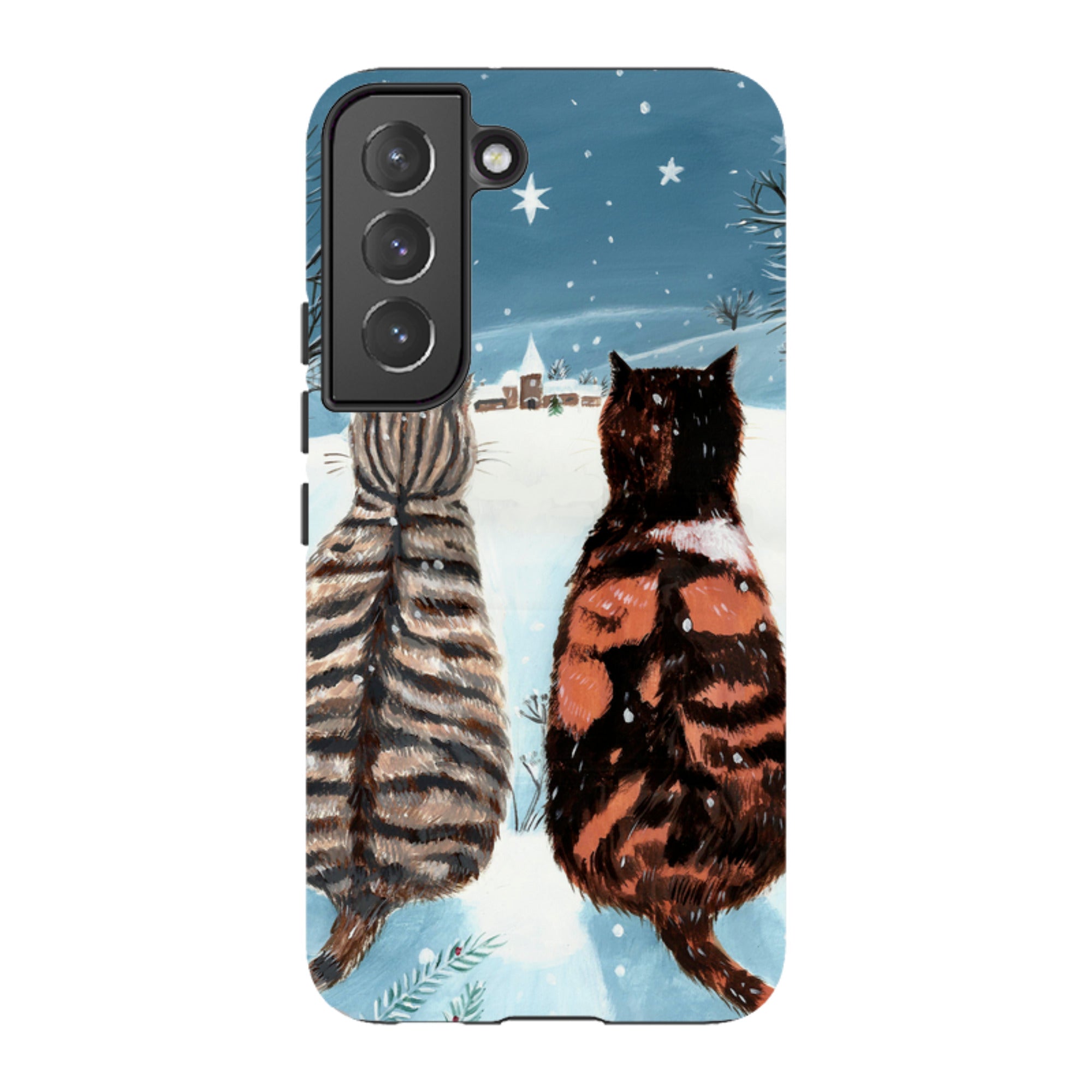 Samsung Tough Case - Cat Xmas By Mary Stubberfield