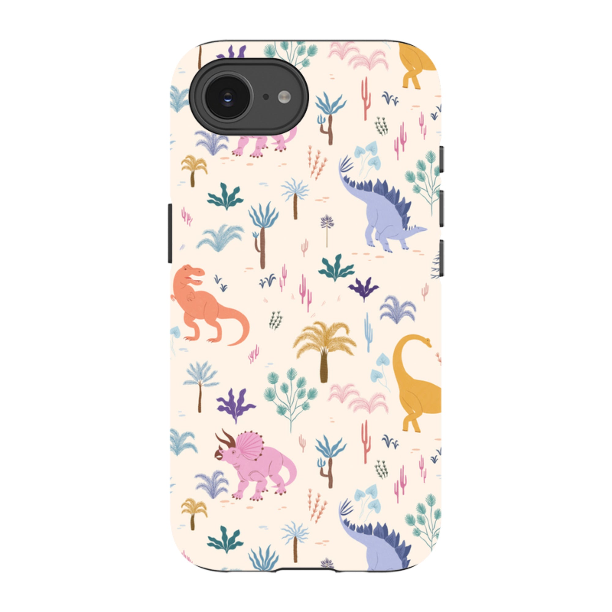 iPhone Tough Case - Dinosaur Pattern Light By Meghann Rader