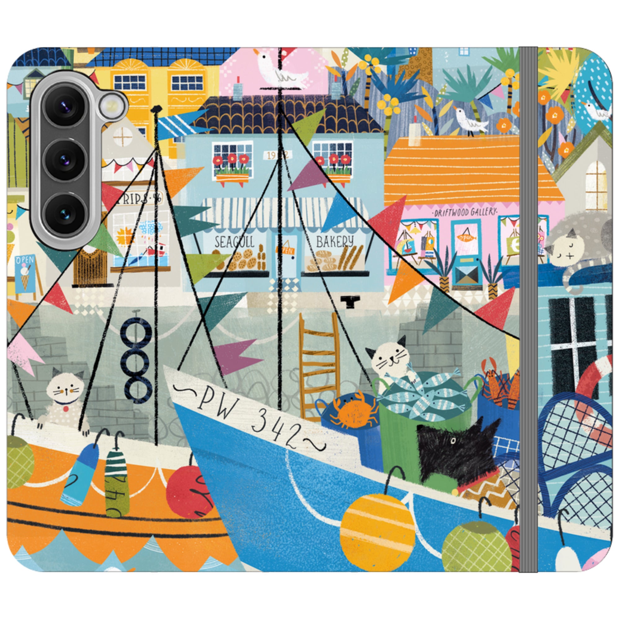 Night Harbour Wallet Case By Ali Brookes