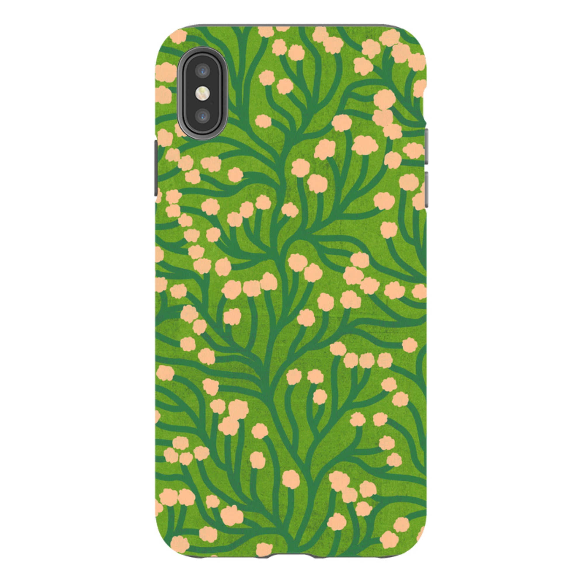 iPhone Tough Case - Vine Pink and Teal By Katherine Quinn