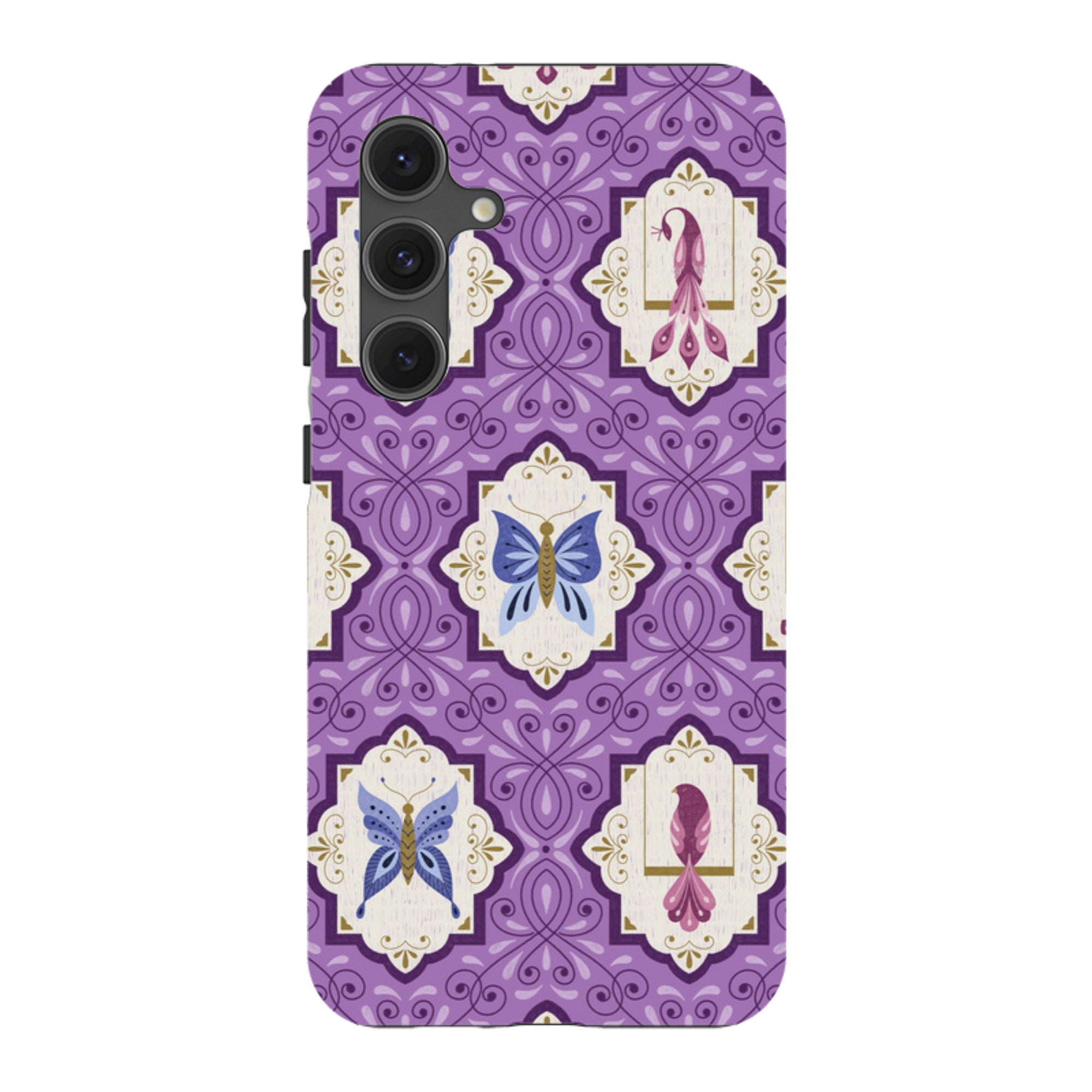 Samsung Tough Case - Wingframes Med Purple By Jenny Zemanek