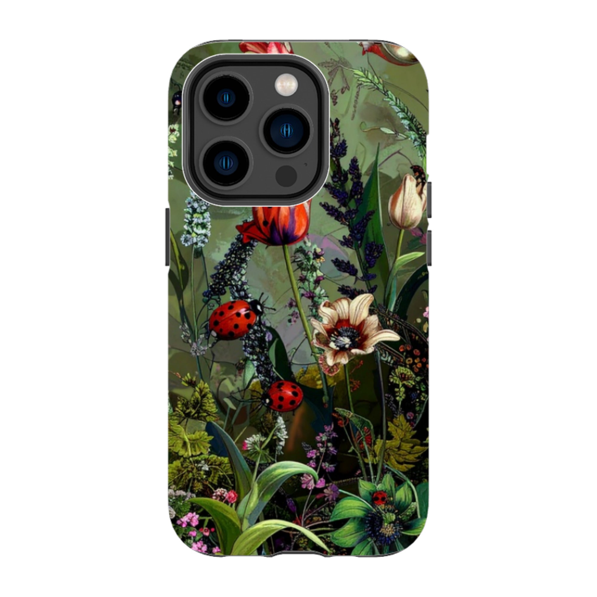 iPhone Tough Case - Green Vyne Ladybirds
