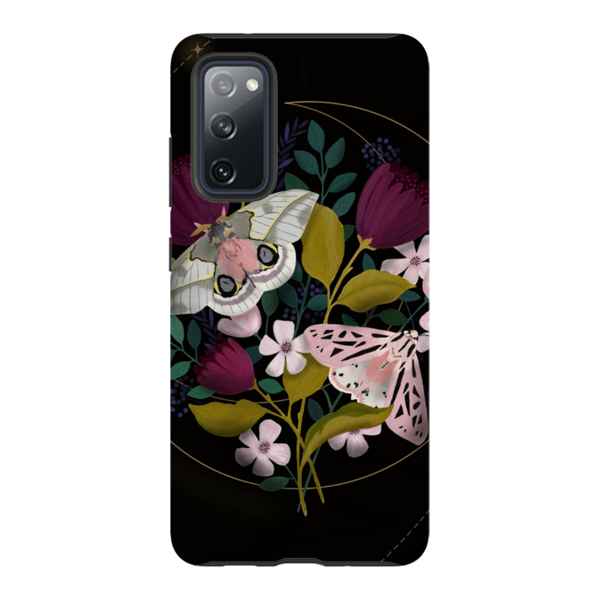 Samsung Tough Case - Moon Moths By Bex Parkin