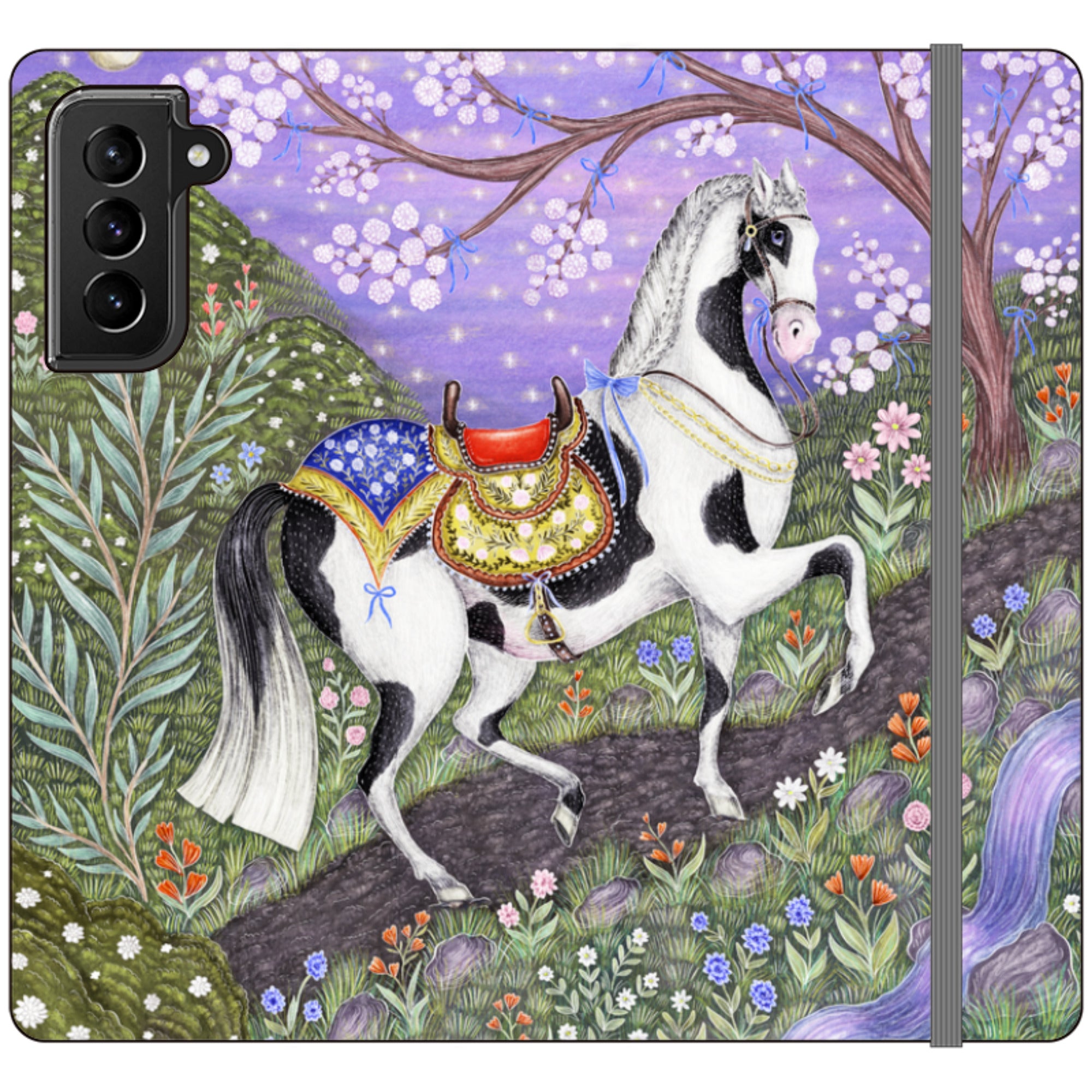 Sunset Steed Wallet Case By Catherine Rowe