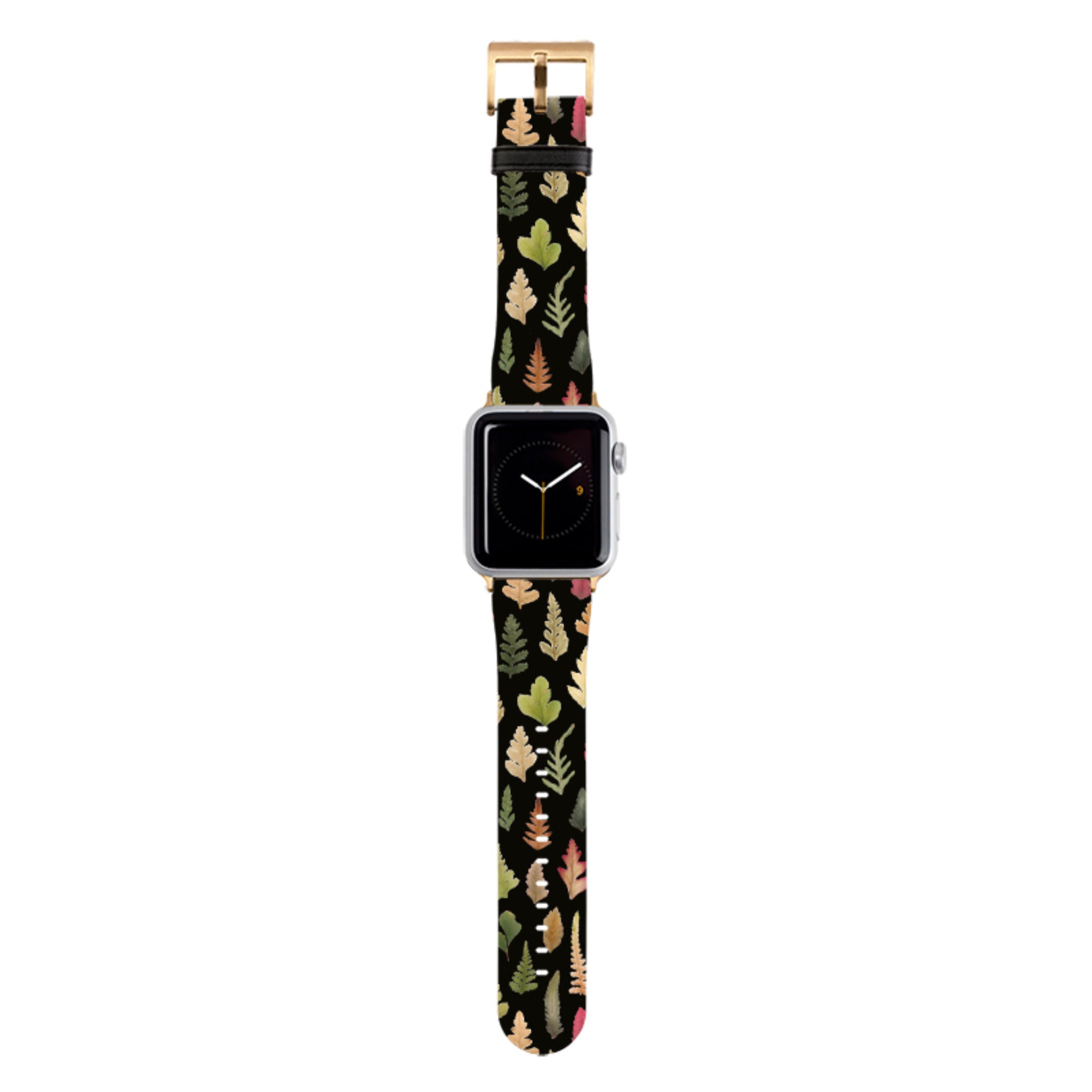 Dark Floral II Apple Watch Strap By Helen Ahpornsiri