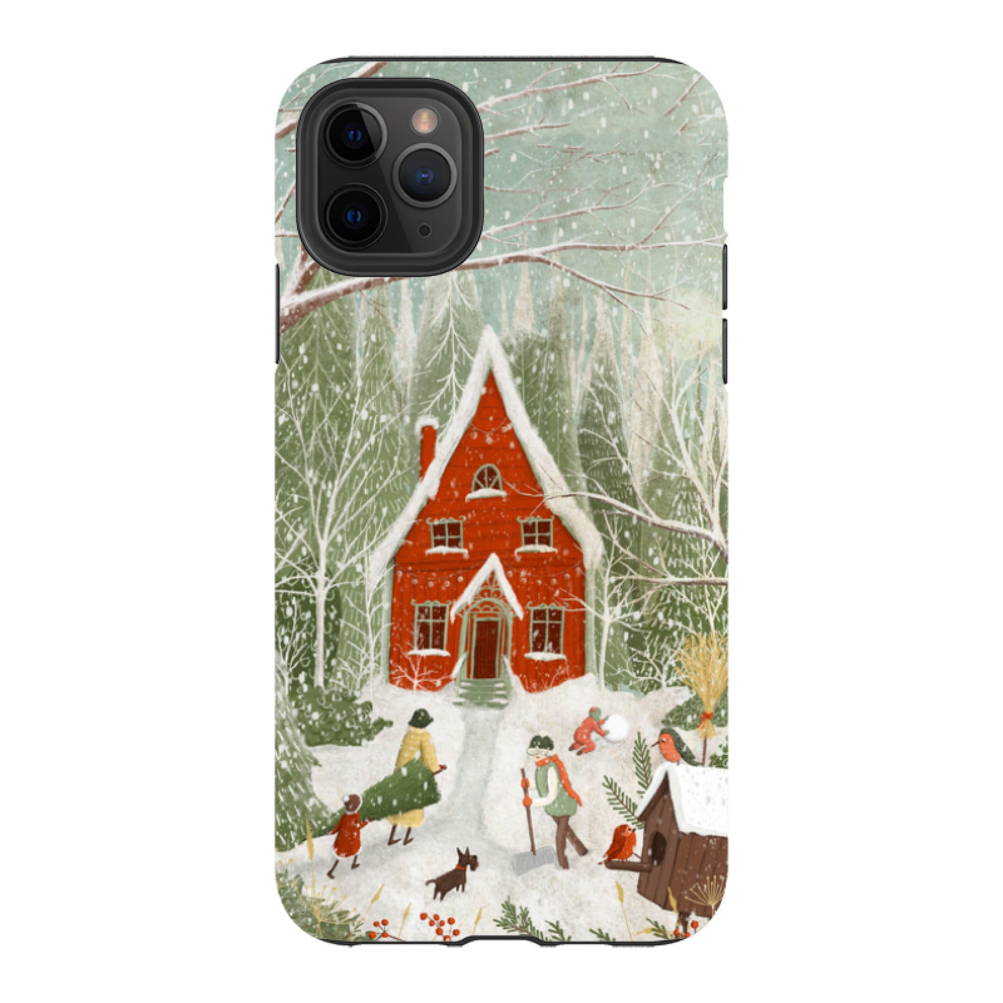 iPhone Tough Case -Christmas Garden Day By Maja Lindberg