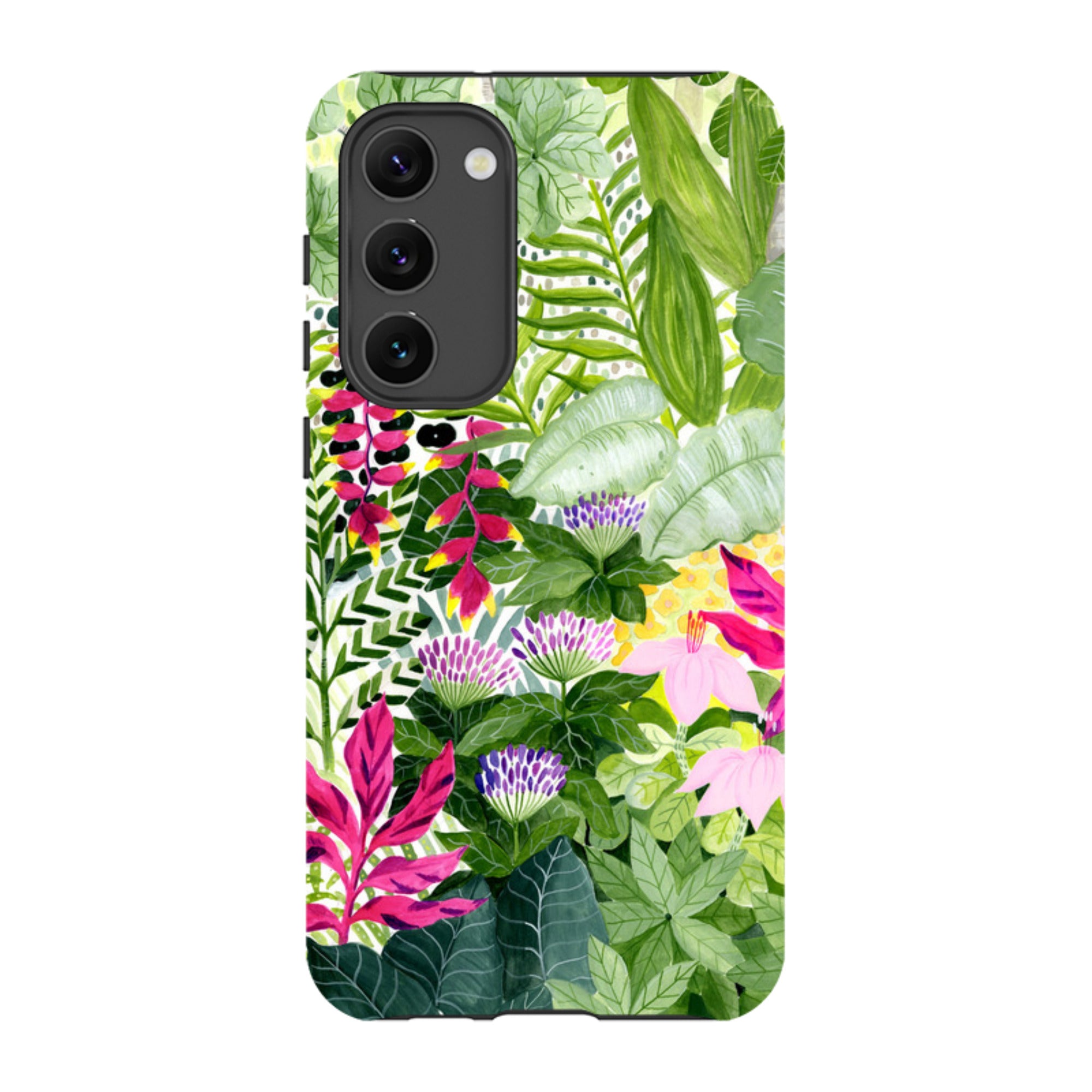 Samsung Tough Case - Pink Botanical By Bex Parkin