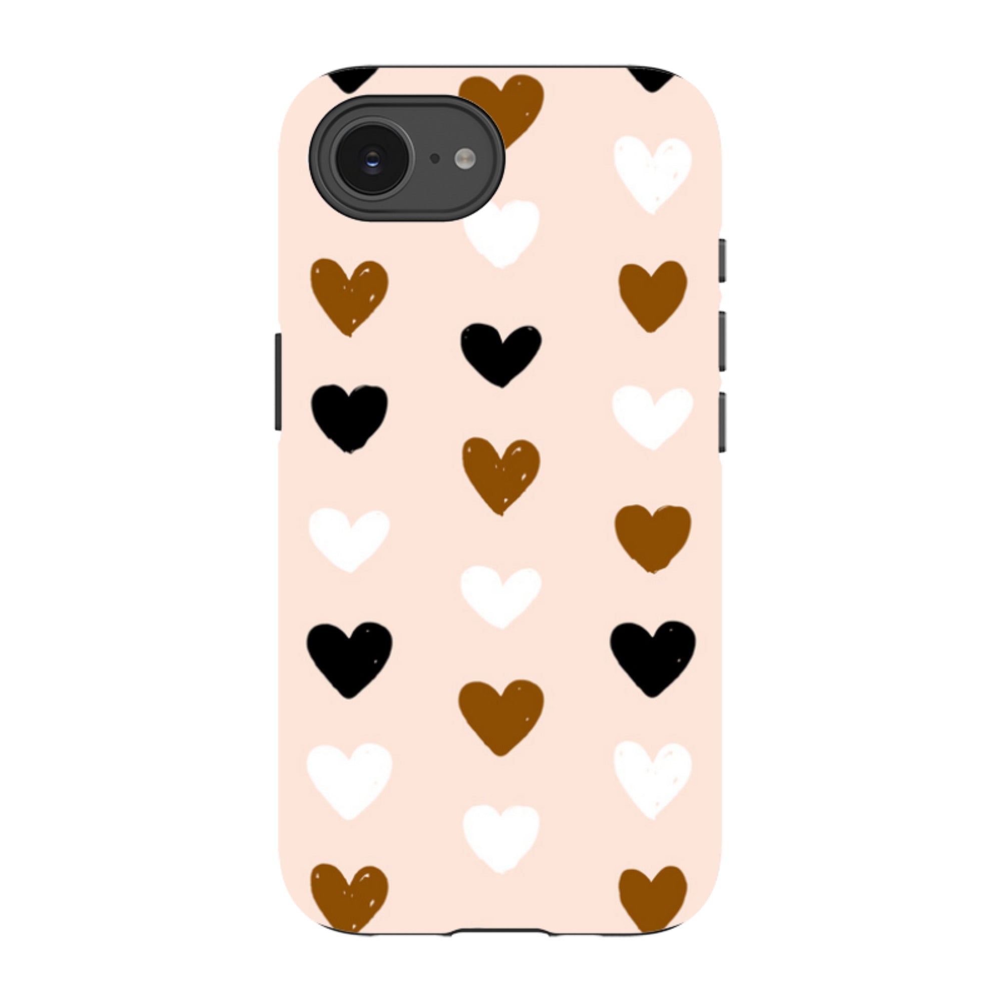 iPhone Tough Case - Hearts Pale