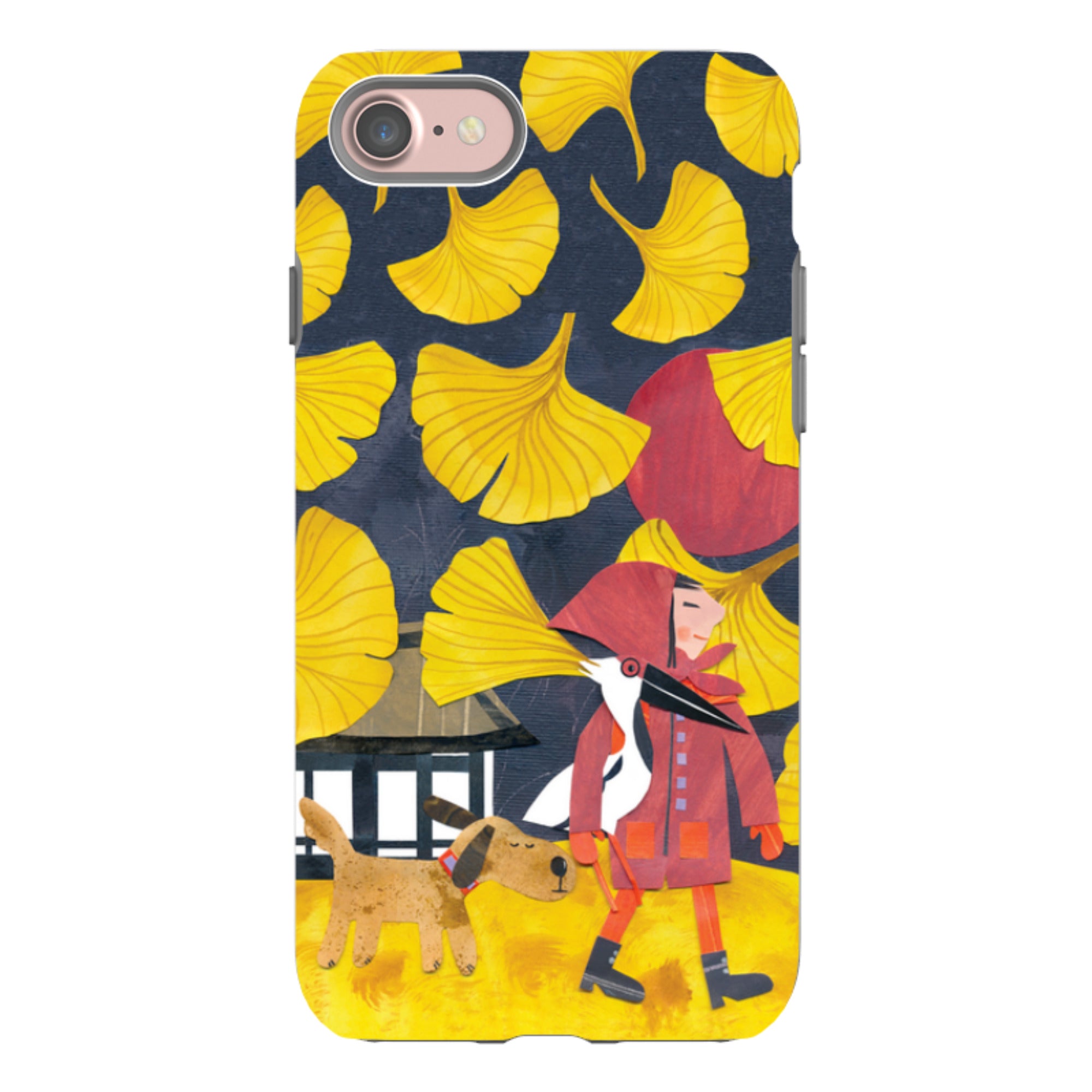 iPhone Tough Case - Ginko Leaves By Tracey English