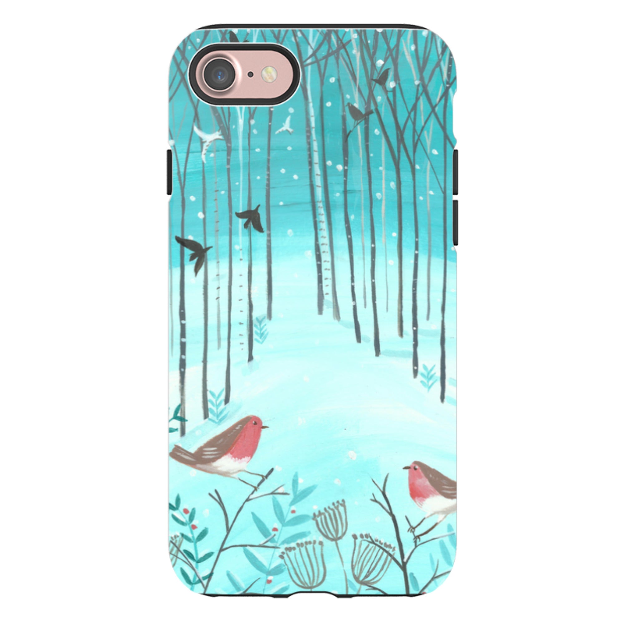 iPhone Tough Case - Winter Forest By Mary Stubberfield
