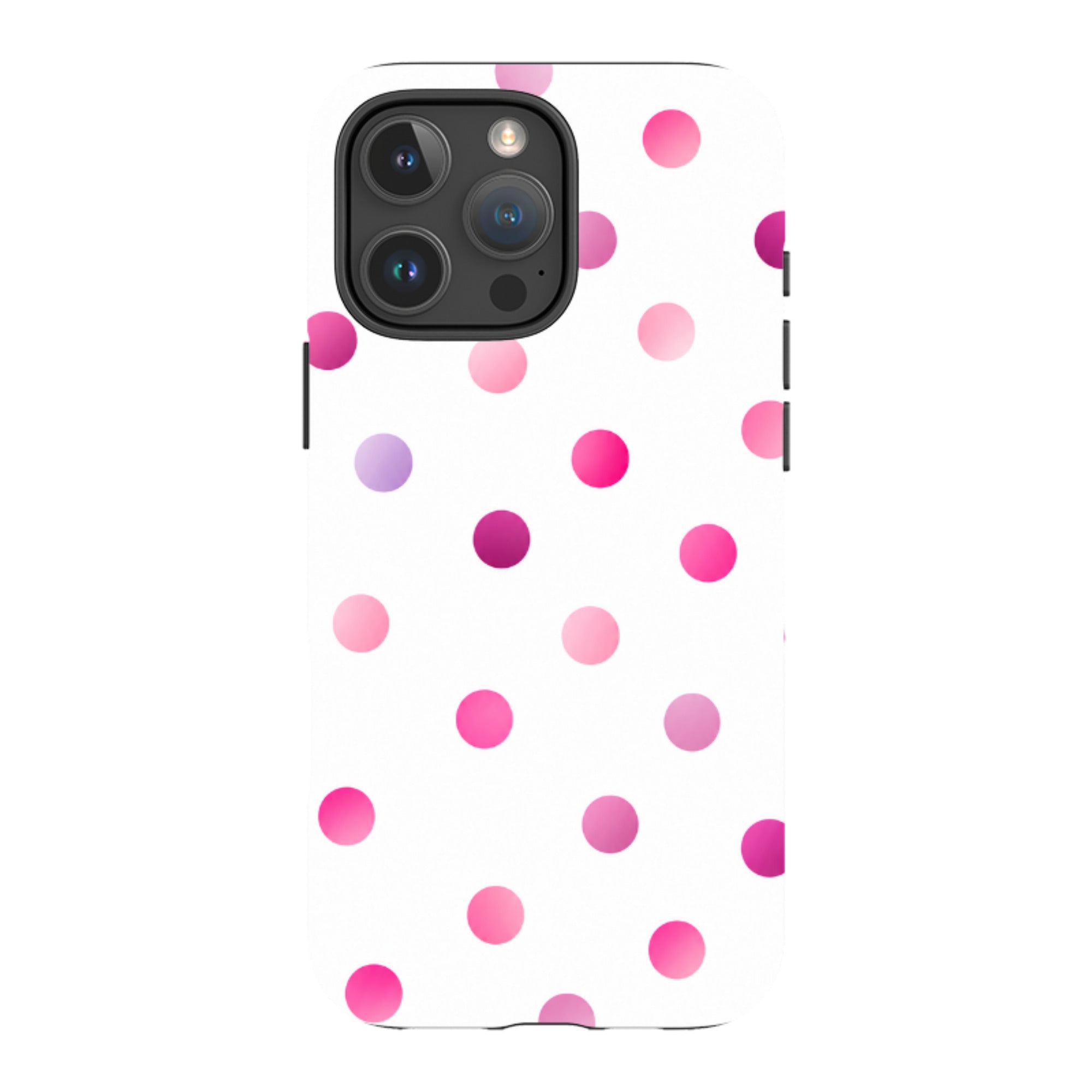 iPhone Tough Case - Pink Polka Dot