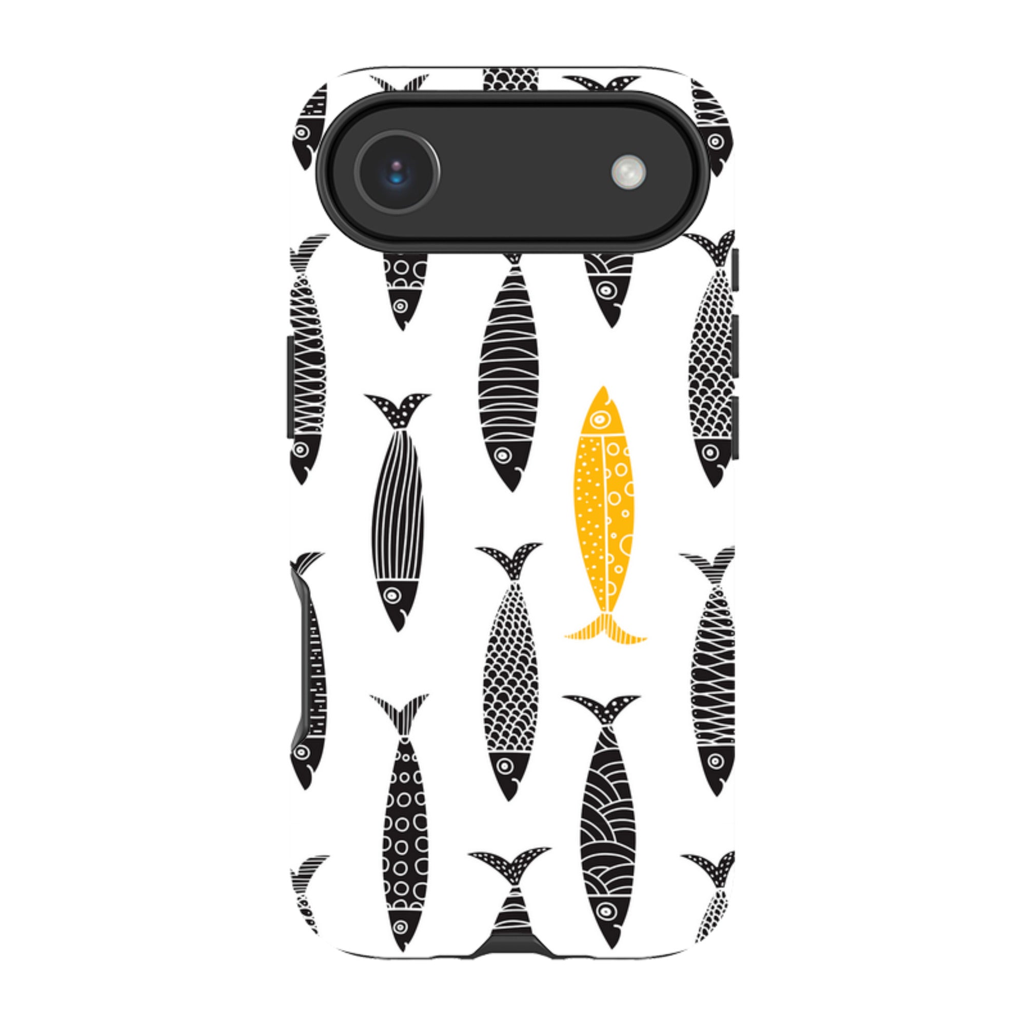 iPhone MagSafe Tough Case - Black and Gold Sardines