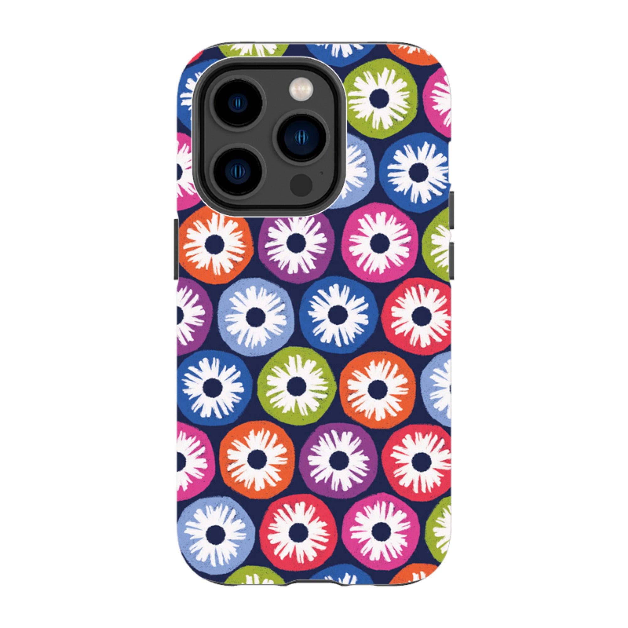 iPhone Tough Case - Penny Flowers Dark By Ali Brookes