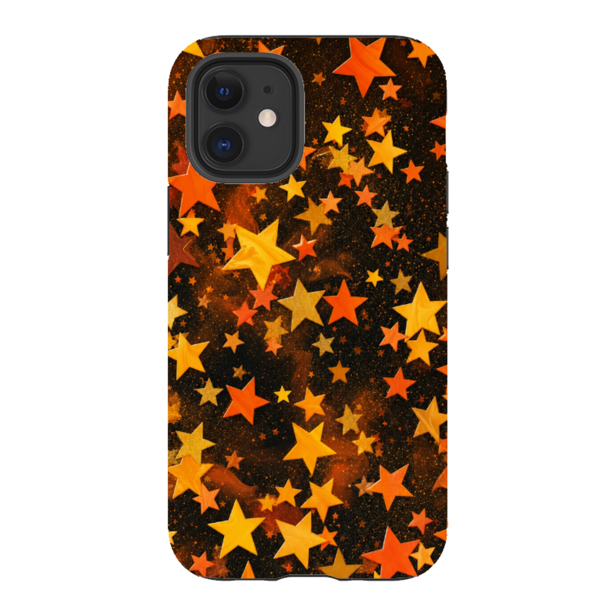 iPhone Tough Case - Orange Galaxy Star