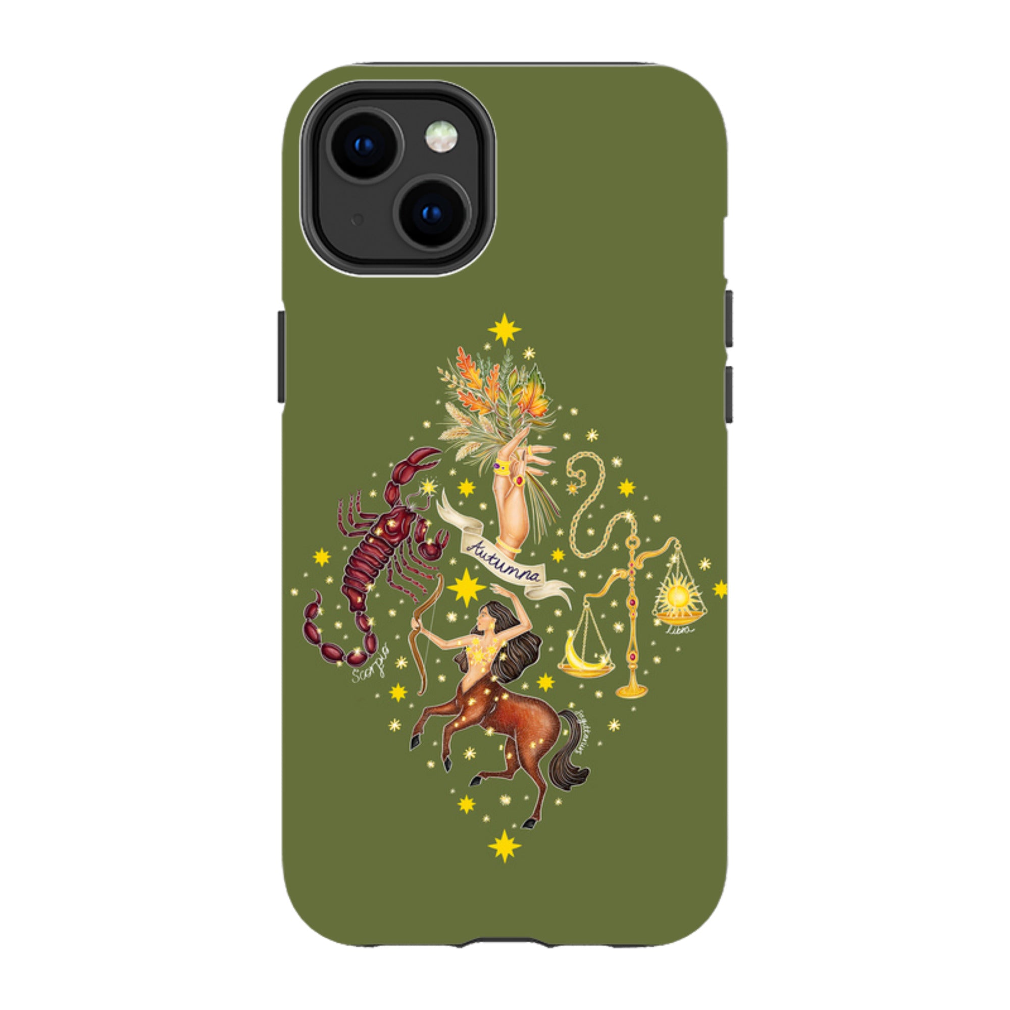 iPhone Tough Case - Autumn Zodiac By Catherine Rowe